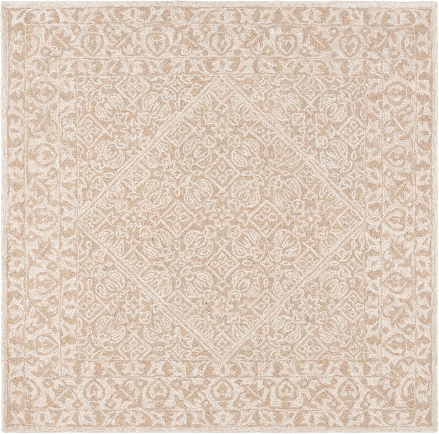image:imageSAFAVIEH Area Rug 8x10 Dip Dye Collection Large Navy Blue Handmade Wool Ideal for Living Room Bedroom Office Dining Space DDY151NBeigeIvory