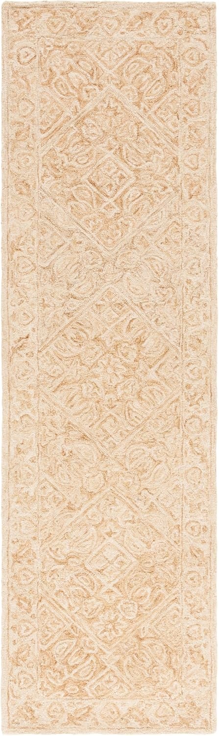 image:imageSAFAVIEH Area Rug 8x10 Dip Dye Collection Large Navy Blue Handmade Wool Ideal for Living Room Bedroom Office Dining Space DDY151NGoldIvory