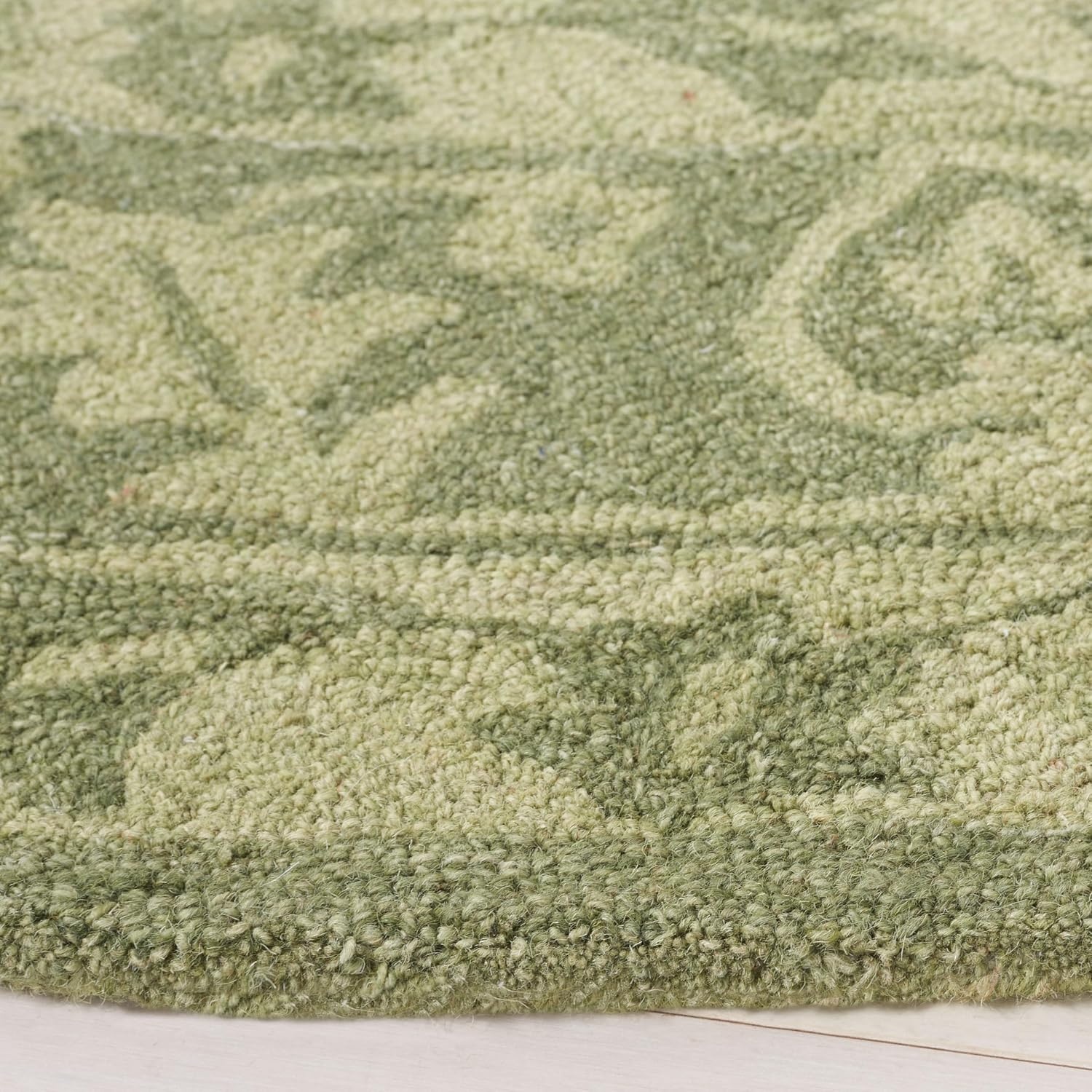 image:imageSAFAVIEH Area Rug 8x10 Dip Dye Collection Large Navy Blue Handmade Wool Ideal for Living Room Bedroom Office Dining Space DDY151NGreen