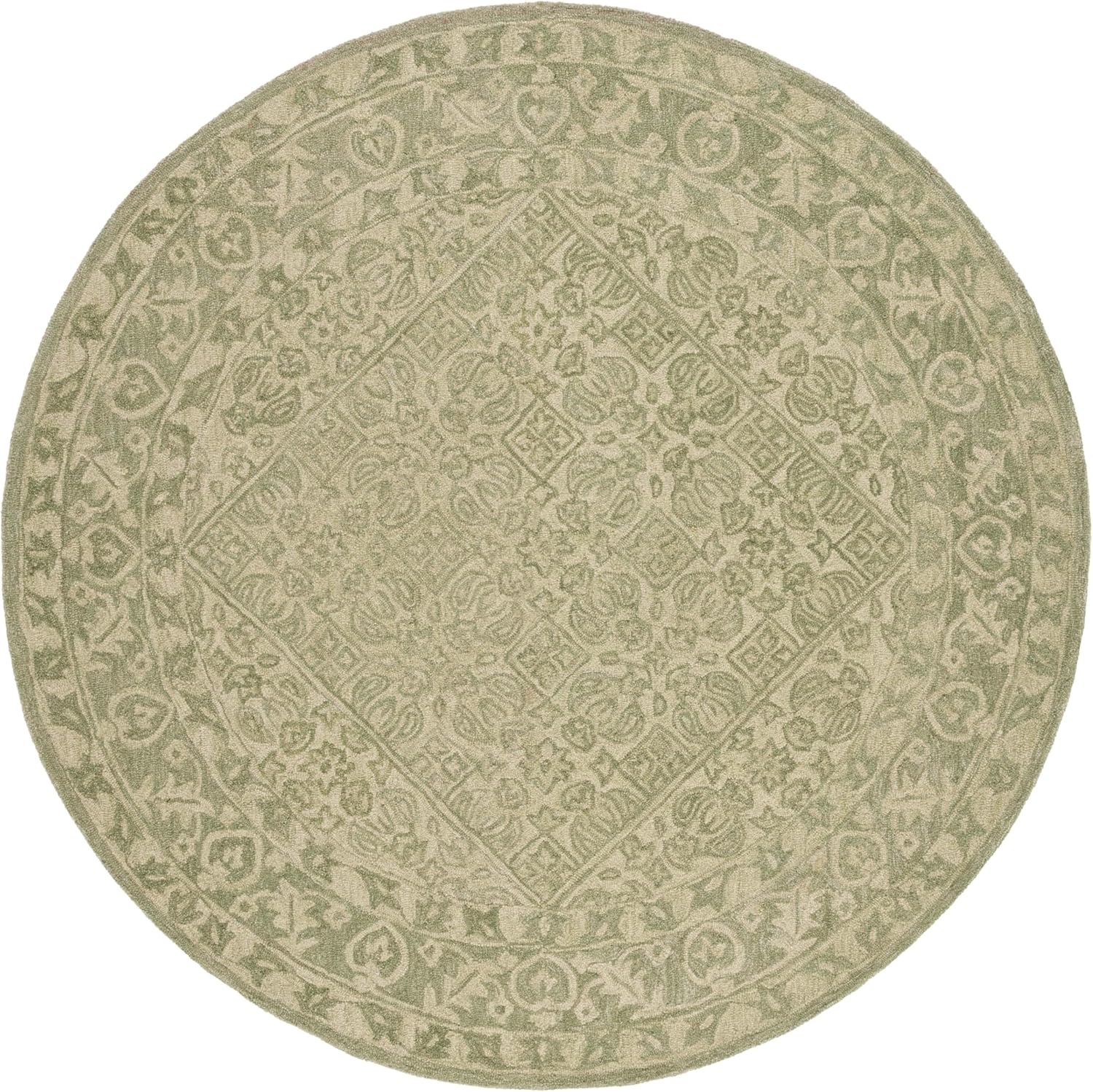 image:imageSAFAVIEH Area Rug 8x10 Dip Dye Collection Large Navy Blue Handmade Wool Ideal for Living Room Bedroom Office Dining Space DDY151NGreen