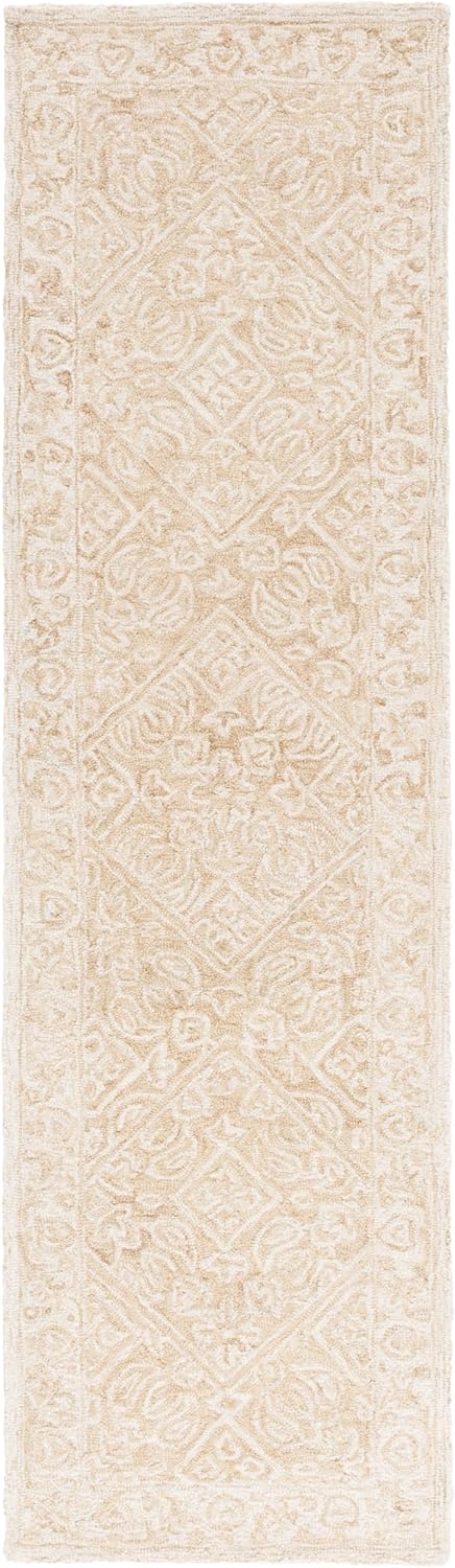 image:imageSAFAVIEH Area Rug 8x10 Dip Dye Collection Large Navy Blue Handmade Wool Ideal for Living Room Bedroom Office Dining Space DDY151NLight BeigeIvory