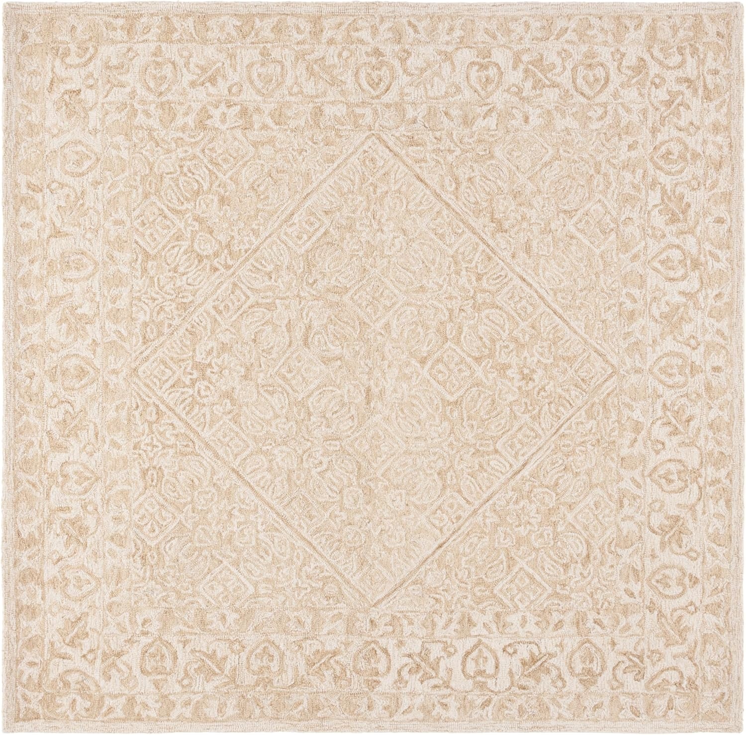 image:imageSAFAVIEH Area Rug 8x10 Dip Dye Collection Large Navy Blue Handmade Wool Ideal for Living Room Bedroom Office Dining Space DDY151NLight BeigeIvory