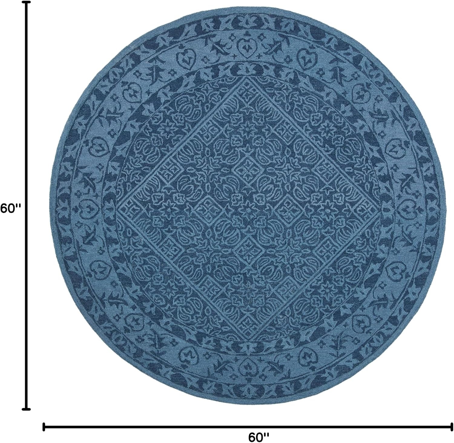 image:imageSAFAVIEH Area Rug 8x10 Dip Dye Collection Large Navy Blue Handmade Wool Ideal for Living Room Bedroom Office Dining Space DDY151NNavy Blue