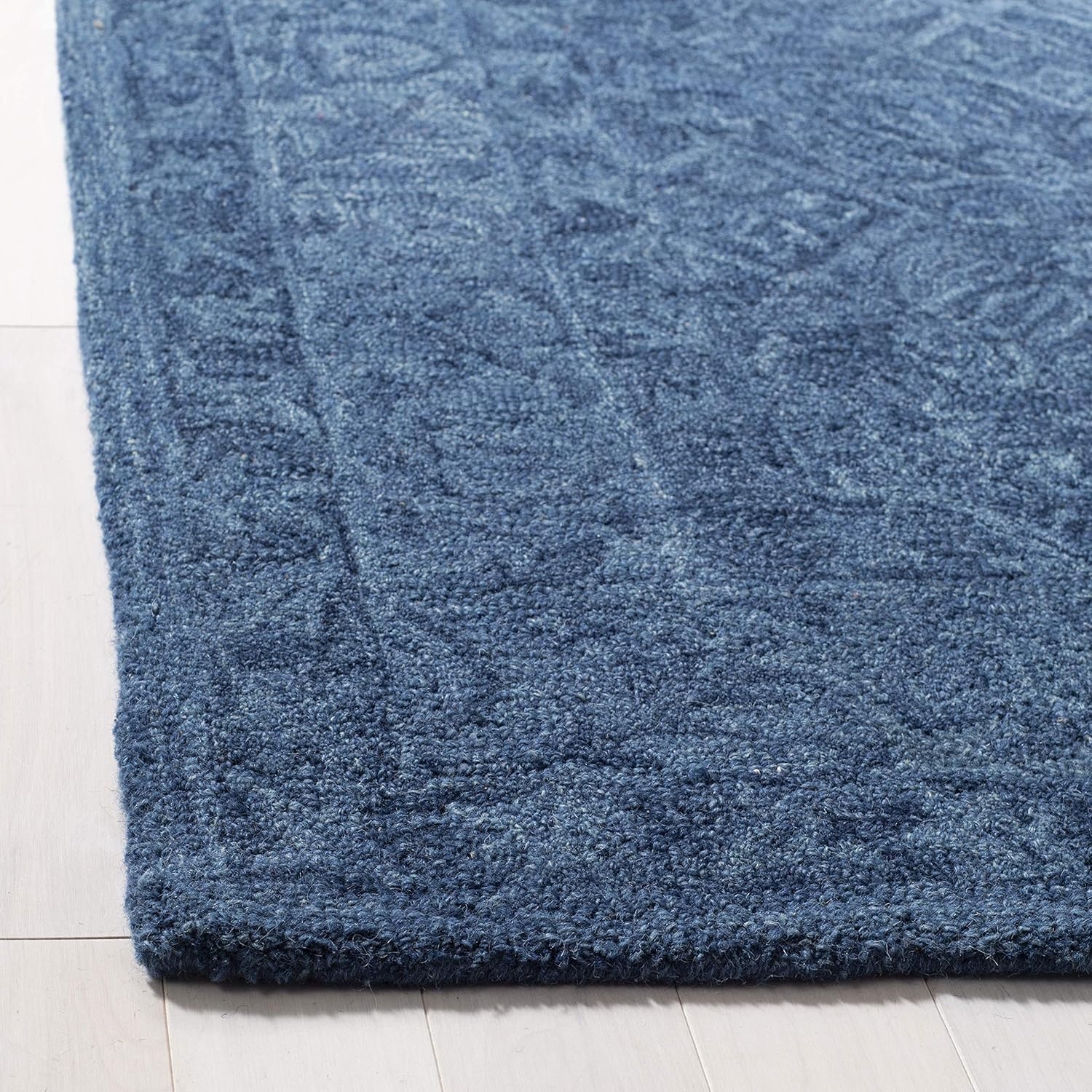 image:imageSAFAVIEH Area Rug 8x10 Dip Dye Collection Large Navy Blue Handmade Wool Ideal for Living Room Bedroom Office Dining Space DDY151NNavy Blue