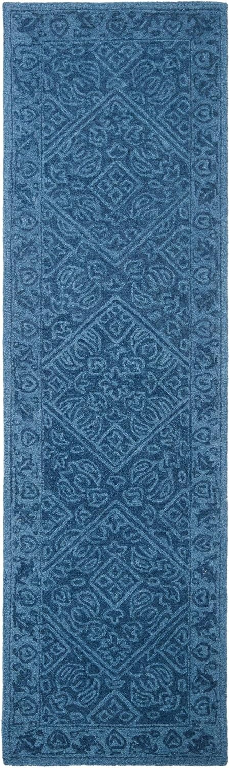 image:imageSAFAVIEH Area Rug 8x10 Dip Dye Collection Large Navy Blue Handmade Wool Ideal for Living Room Bedroom Office Dining Space DDY151NNavy Blue
