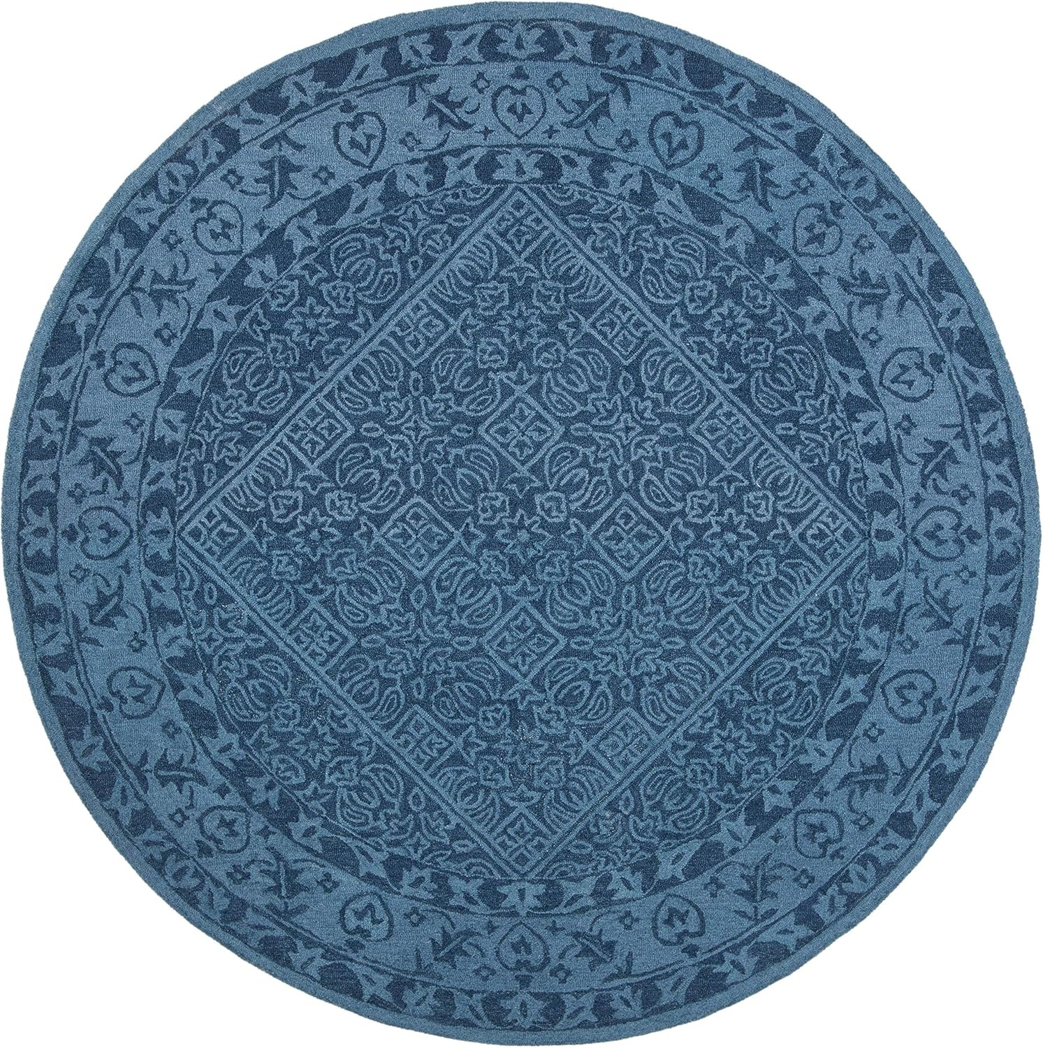 image:imageSAFAVIEH Area Rug 8x10 Dip Dye Collection Large Navy Blue Handmade Wool Ideal for Living Room Bedroom Office Dining Space DDY151NNavy Blue