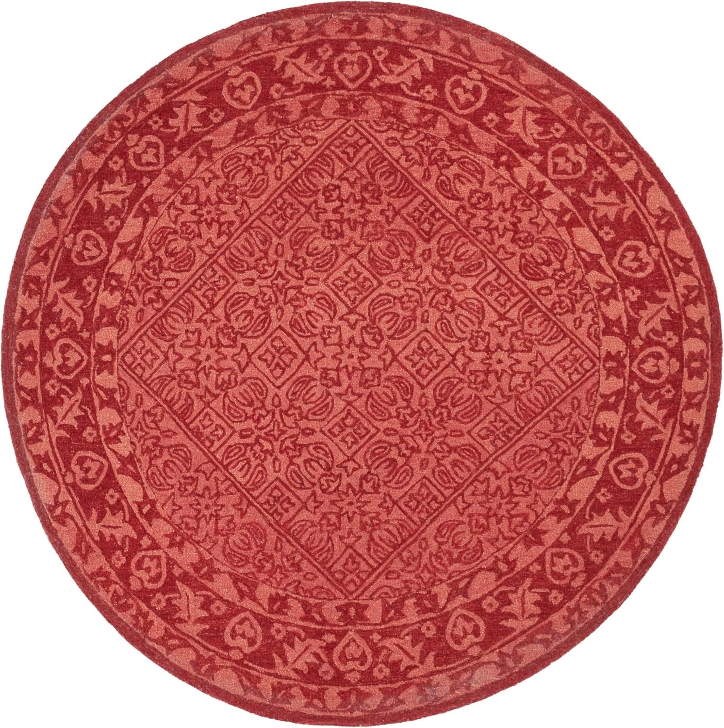 image:imageSAFAVIEH Area Rug 8x10 Dip Dye Collection Large Navy Blue Handmade Wool Ideal for Living Room Bedroom Office Dining Space DDY151NRed