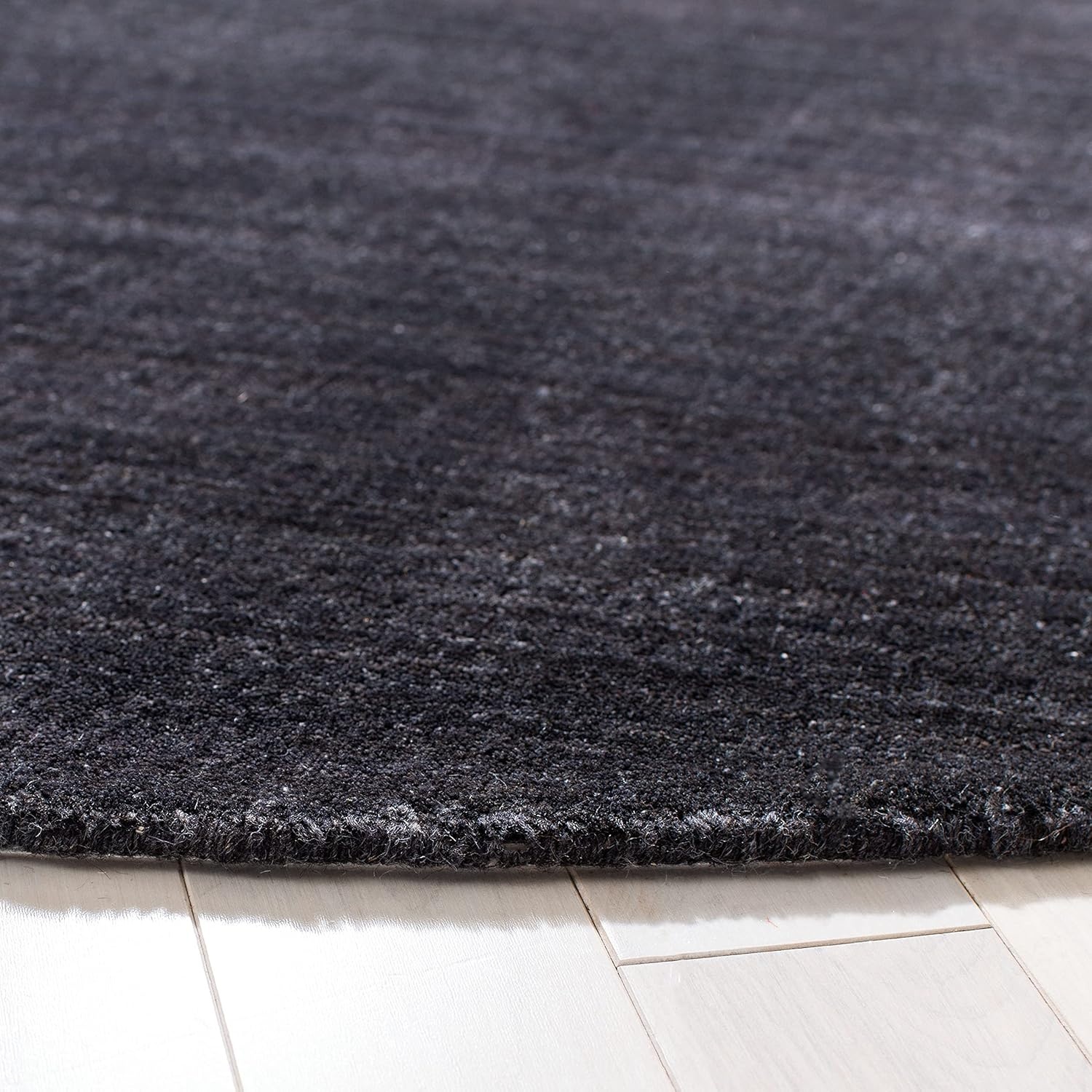image:imageSAFAVIEH Area Rug 8x10 Himalaya Collection Large Stone Handmade Wool Ideal for Living Room Bedroom Office Dining Space HIM820ABlack