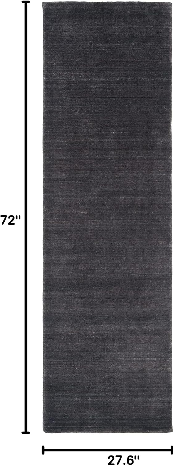 image:imageSAFAVIEH Area Rug 8x10 Himalaya Collection Large Stone Handmade Wool Ideal for Living Room Bedroom Office Dining Space HIM820ABlack