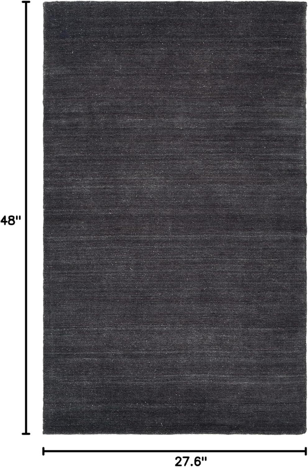 image:imageSAFAVIEH Area Rug 8x10 Himalaya Collection Large Stone Handmade Wool Ideal for Living Room Bedroom Office Dining Space HIM820ABlack