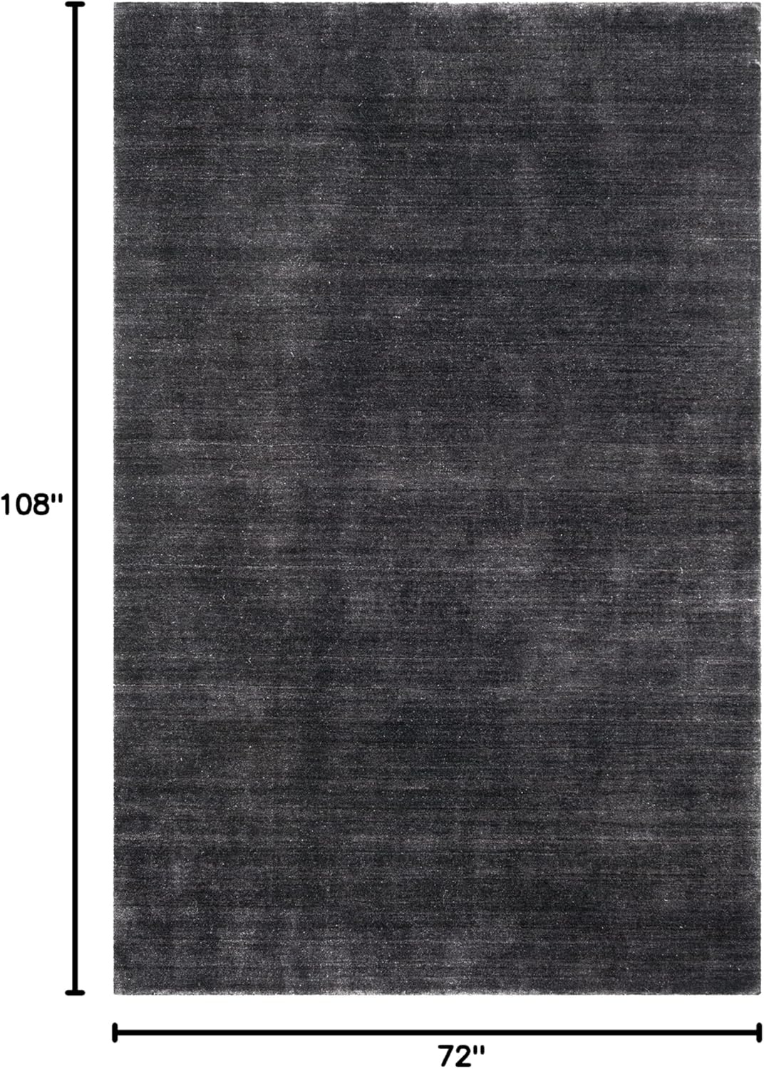 image:imageSAFAVIEH Area Rug 8x10 Himalaya Collection Large Stone Handmade Wool Ideal for Living Room Bedroom Office Dining Space HIM820ABlack