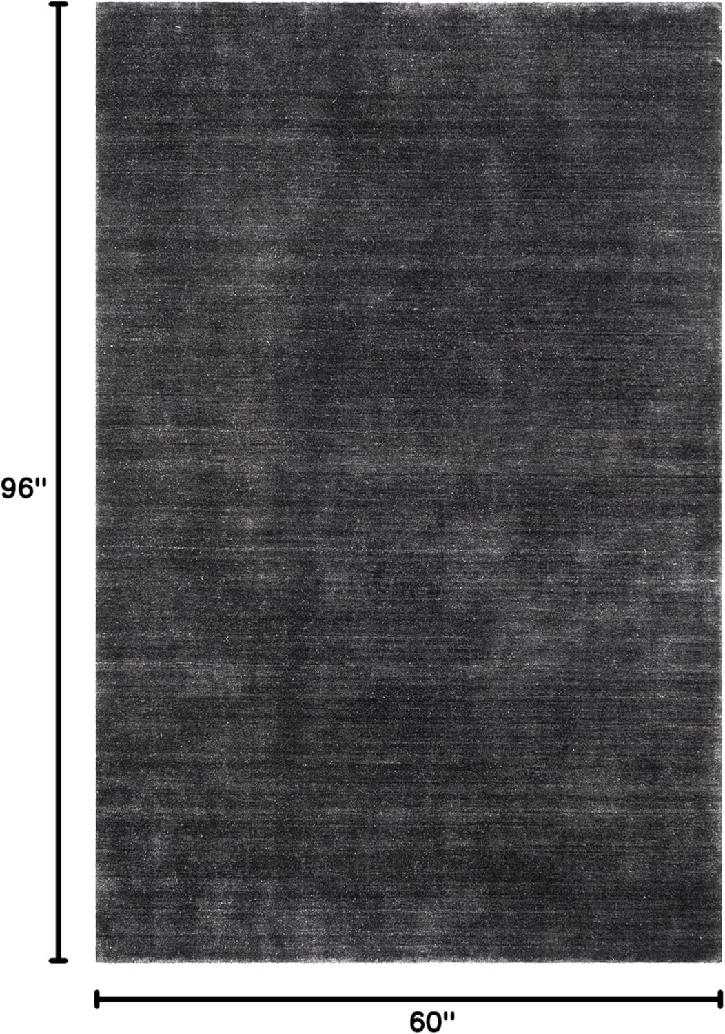 image:imageSAFAVIEH Area Rug 8x10 Himalaya Collection Large Stone Handmade Wool Ideal for Living Room Bedroom Office Dining Space HIM820ABlack