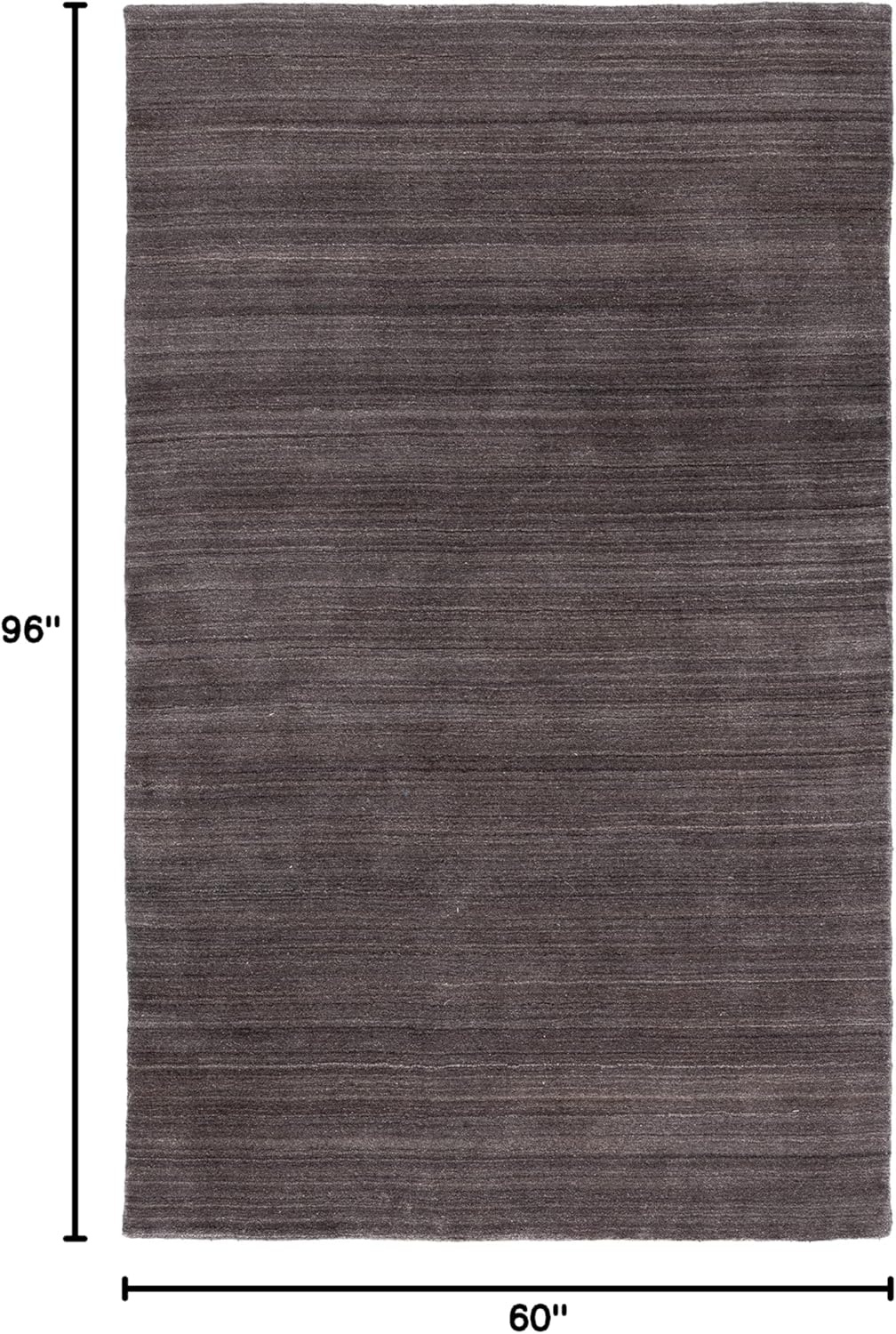 image:imageSAFAVIEH Area Rug 8x10 Himalaya Collection Large Stone Handmade Wool Ideal for Living Room Bedroom Office Dining Space HIM820ACharcoal