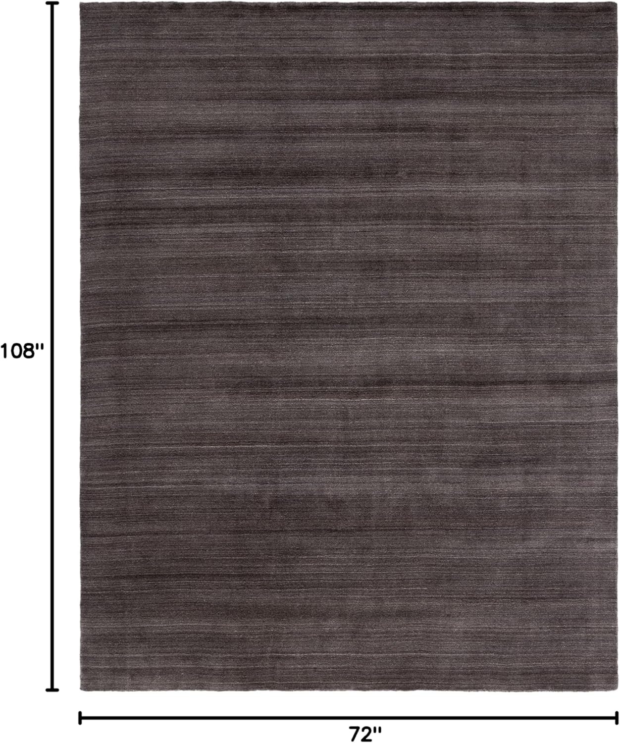 image:imageSAFAVIEH Area Rug 8x10 Himalaya Collection Large Stone Handmade Wool Ideal for Living Room Bedroom Office Dining Space HIM820ACharcoal
