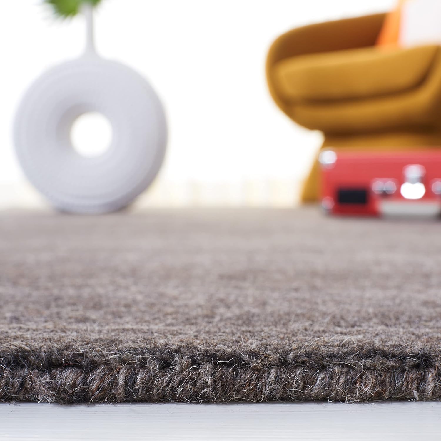 image:imageSAFAVIEH Area Rug 8x10 Himalaya Collection Large Stone Handmade Wool Ideal for Living Room Bedroom Office Dining Space HIM820ACharcoal