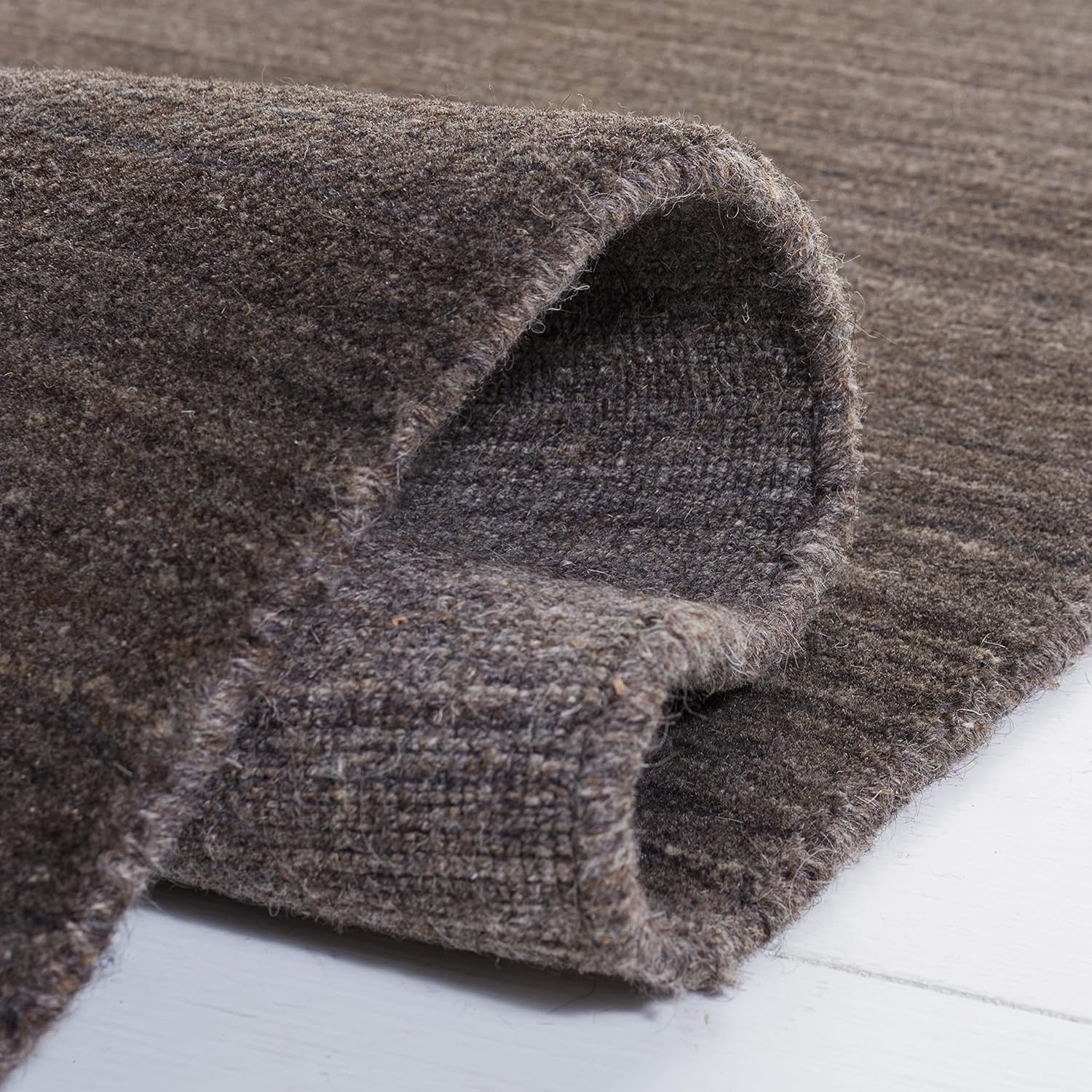 image:imageSAFAVIEH Area Rug 8x10 Himalaya Collection Large Stone Handmade Wool Ideal for Living Room Bedroom Office Dining Space HIM820ACharcoal