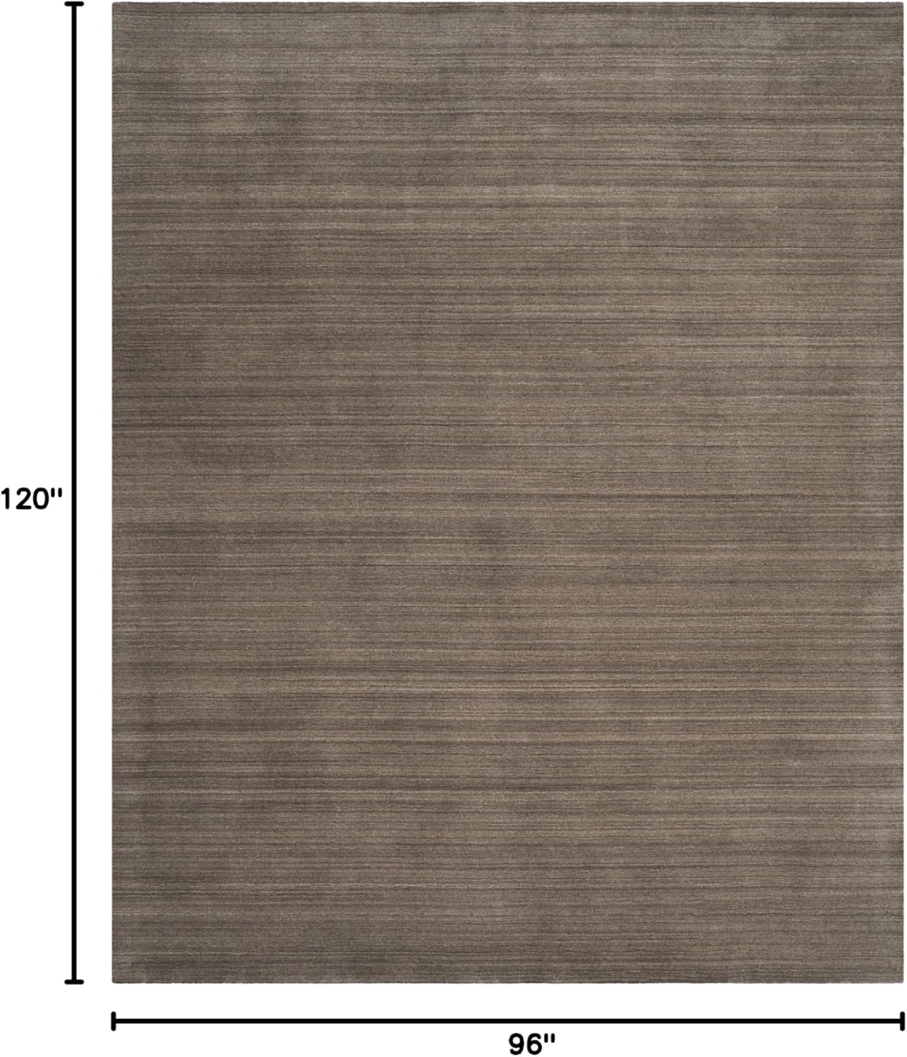 image:imageSAFAVIEH Area Rug 8x10 Himalaya Collection Large Stone Handmade Wool Ideal for Living Room Bedroom Office Dining Space HIM820APewter