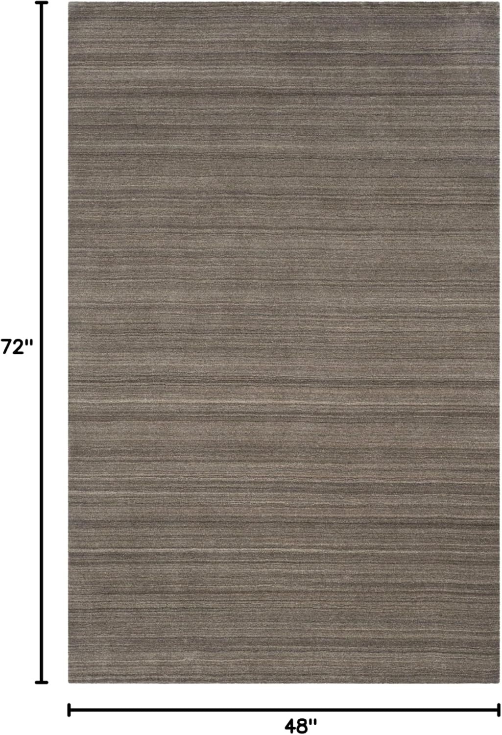 image:imageSAFAVIEH Area Rug 8x10 Himalaya Collection Large Stone Handmade Wool Ideal for Living Room Bedroom Office Dining Space HIM820APewter