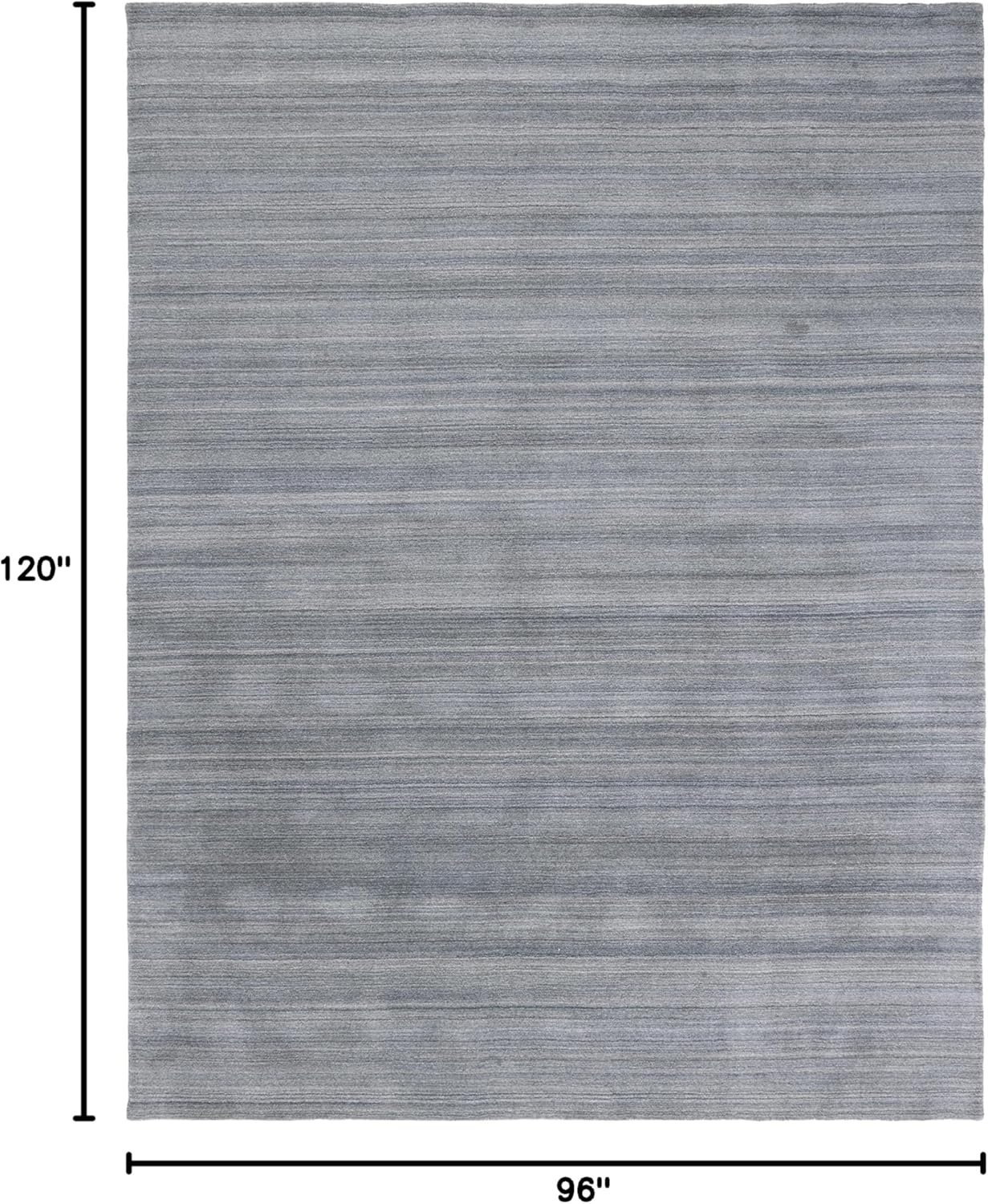 image:imageSAFAVIEH Area Rug 8x10 Himalaya Collection Large Stone Handmade Wool Ideal for Living Room Bedroom Office Dining Space HIM820ASlateBlue