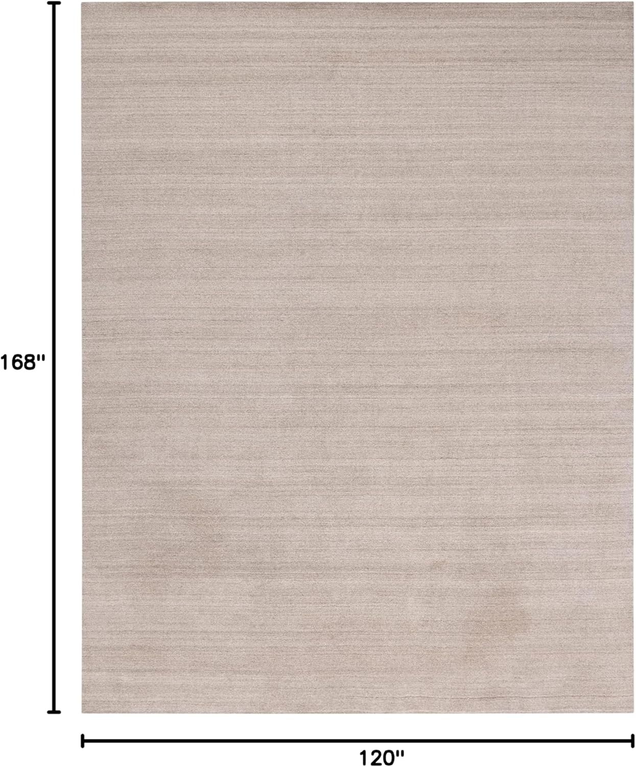 image:imageSAFAVIEH Area Rug 8x10 Himalaya Collection Large Stone Handmade Wool Ideal for Living Room Bedroom Office Dining Space HIM820AStone