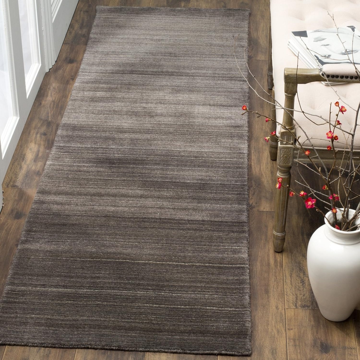 image:imageSAFAVIEH Area Rug 8x10 Himalaya Collection Large Stone Handmade Wool Ideal for Living Room Bedroom Office Dining Space HIM820AStone