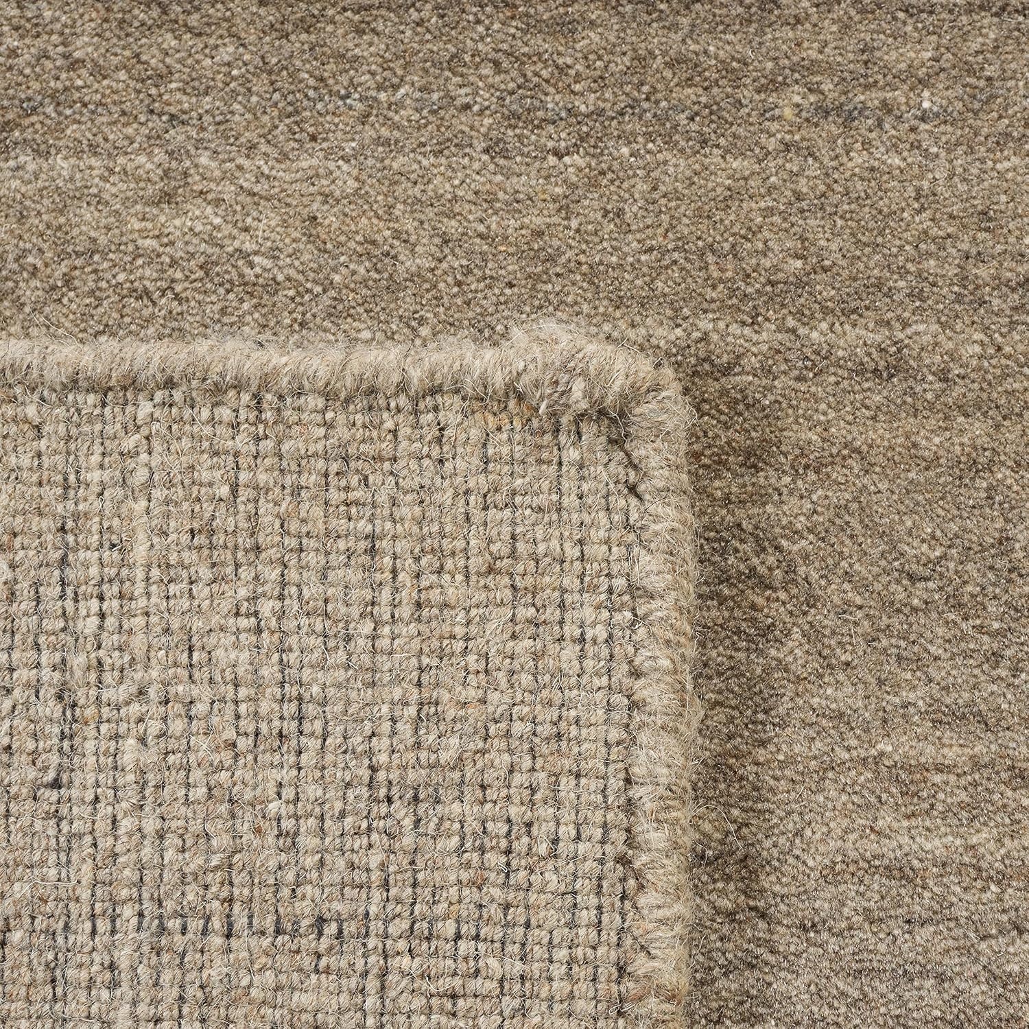 image:imageSAFAVIEH Area Rug 8x10 Himalaya Collection Large Stone Handmade Wool Ideal for Living Room Bedroom Office Dining Space HIM820ATaupe