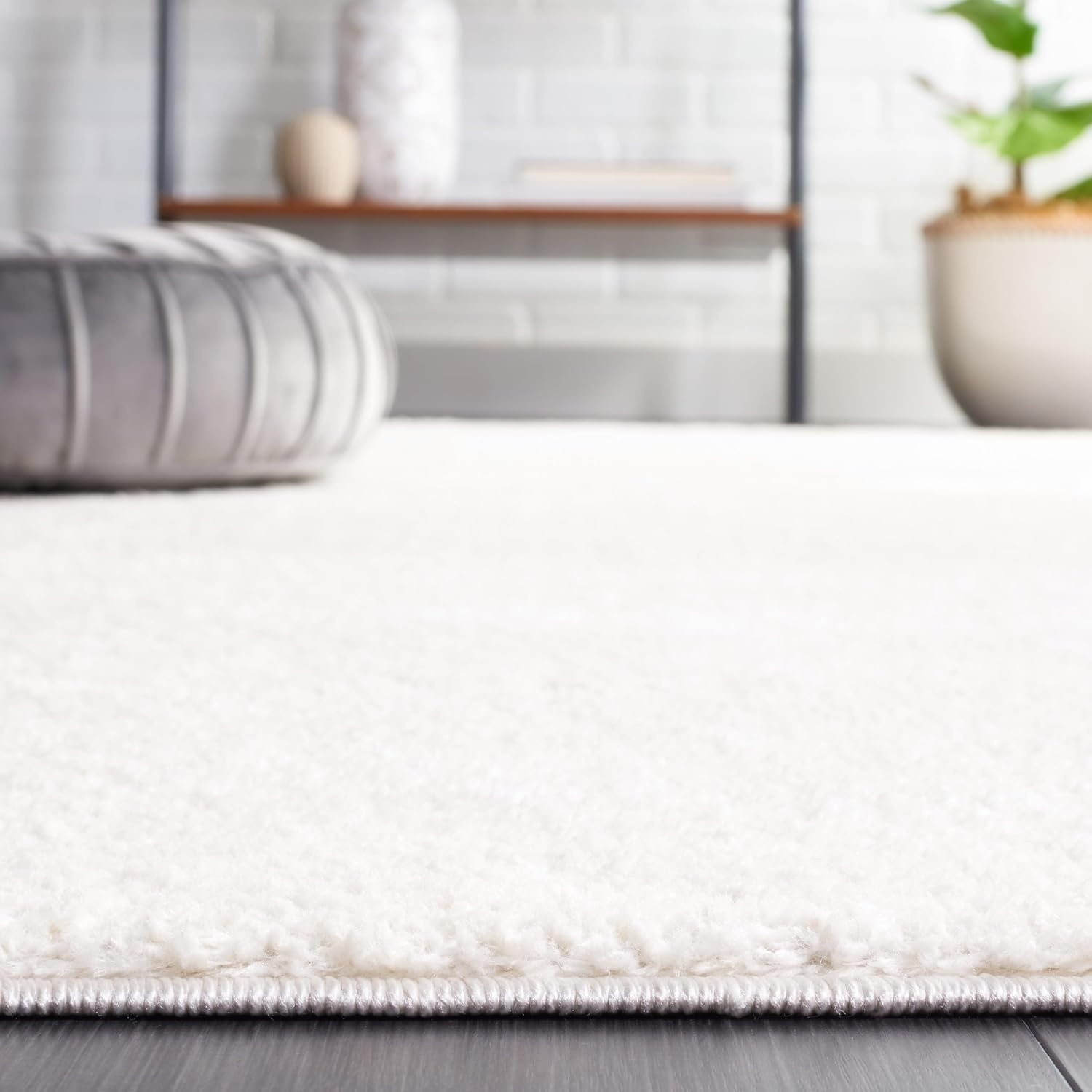 image:imageSAFAVIEH Area Rug 8x10 Melody Collection Large Ivory Solid Pattern NonShedding amp Easy Cleaning Ideal for Living Room Bedroom Office Dining Space Room MEL108AIvory