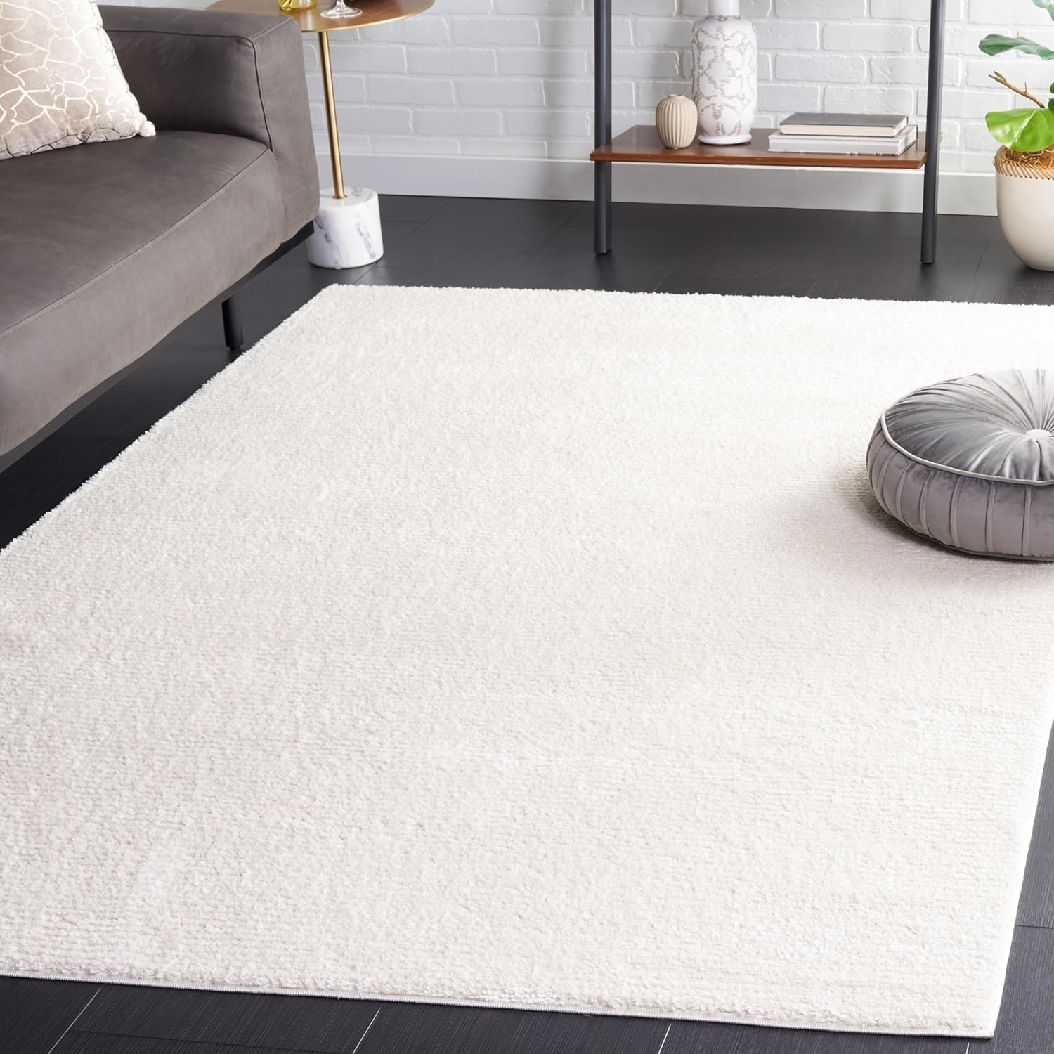 image:imageSAFAVIEH Area Rug 8x10 Melody Collection Large Ivory Solid Pattern NonShedding amp Easy Cleaning Ideal for Living Room Bedroom Office Dining Space Room MEL108AIvory