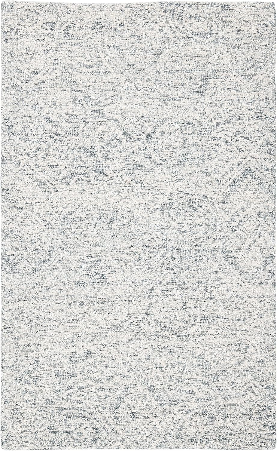 image:imageSAFAVIEH Area Rug 8x10 Metro Collection Large Natural amp Ivory Handmade Wool Ideal for Living Room Bedroom Dining Space MET998ADark GreyIvory