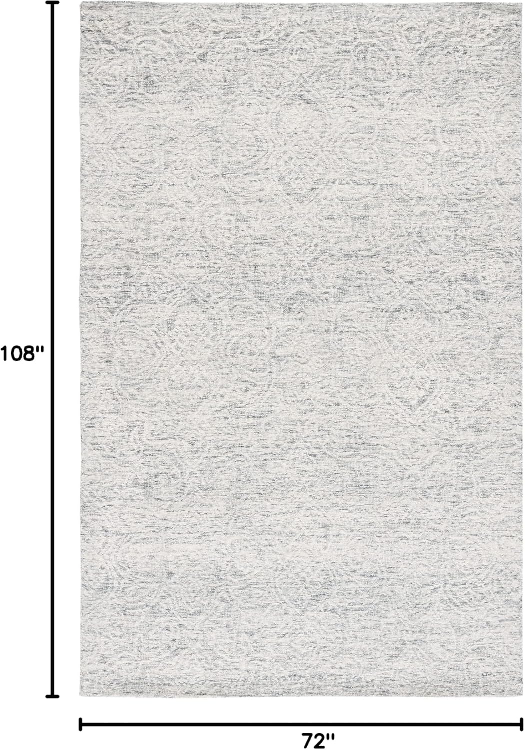 image:imageSAFAVIEH Area Rug 8x10 Metro Collection Large Natural amp Ivory Handmade Wool Ideal for Living Room Bedroom Dining Space MET998ADark GreyIvory