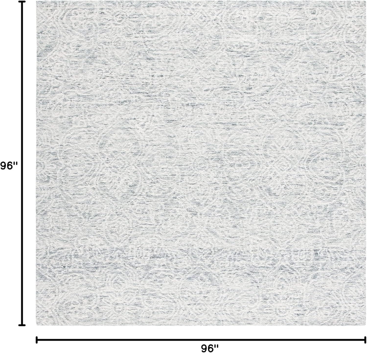 image:imageSAFAVIEH Area Rug 8x10 Metro Collection Large Natural amp Ivory Handmade Wool Ideal for Living Room Bedroom Dining Space MET998ADark GreyIvory