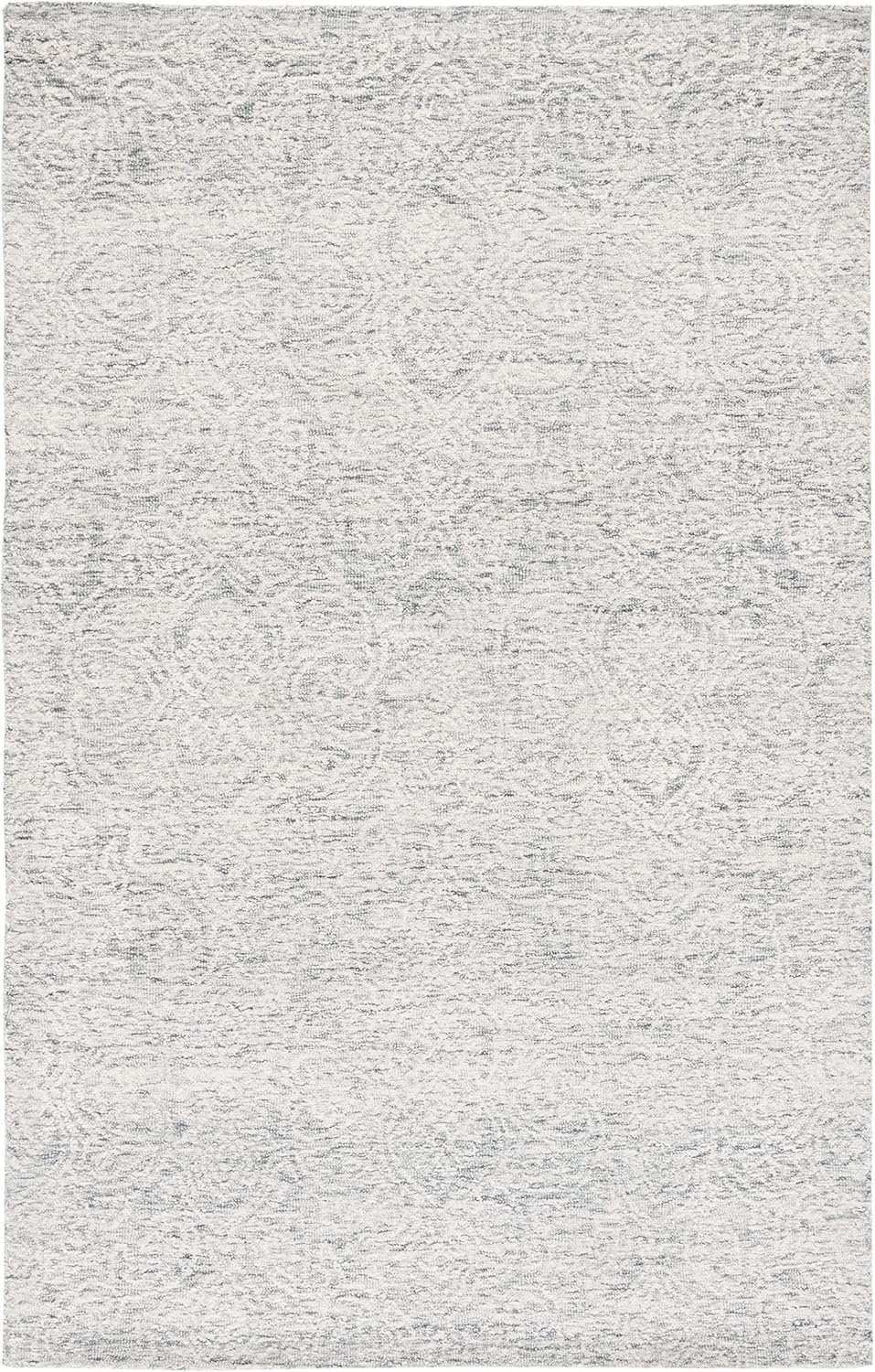 image:imageSAFAVIEH Area Rug 8x10 Metro Collection Large Natural amp Ivory Handmade Wool Ideal for Living Room Bedroom Dining Space MET998ADark GreyIvory