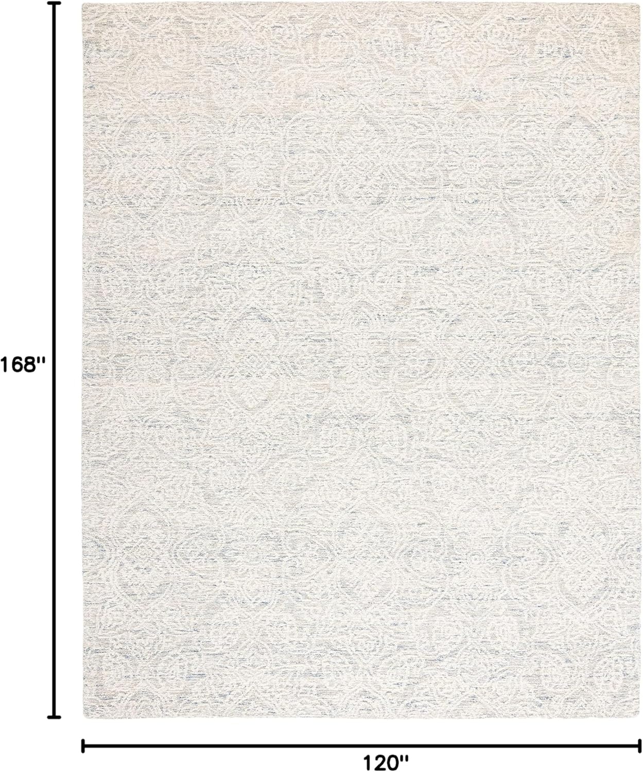 image:imageSAFAVIEH Area Rug 8x10 Metro Collection Large Natural amp Ivory Handmade Wool Ideal for Living Room Bedroom Dining Space MET998ALight Blue Ivory