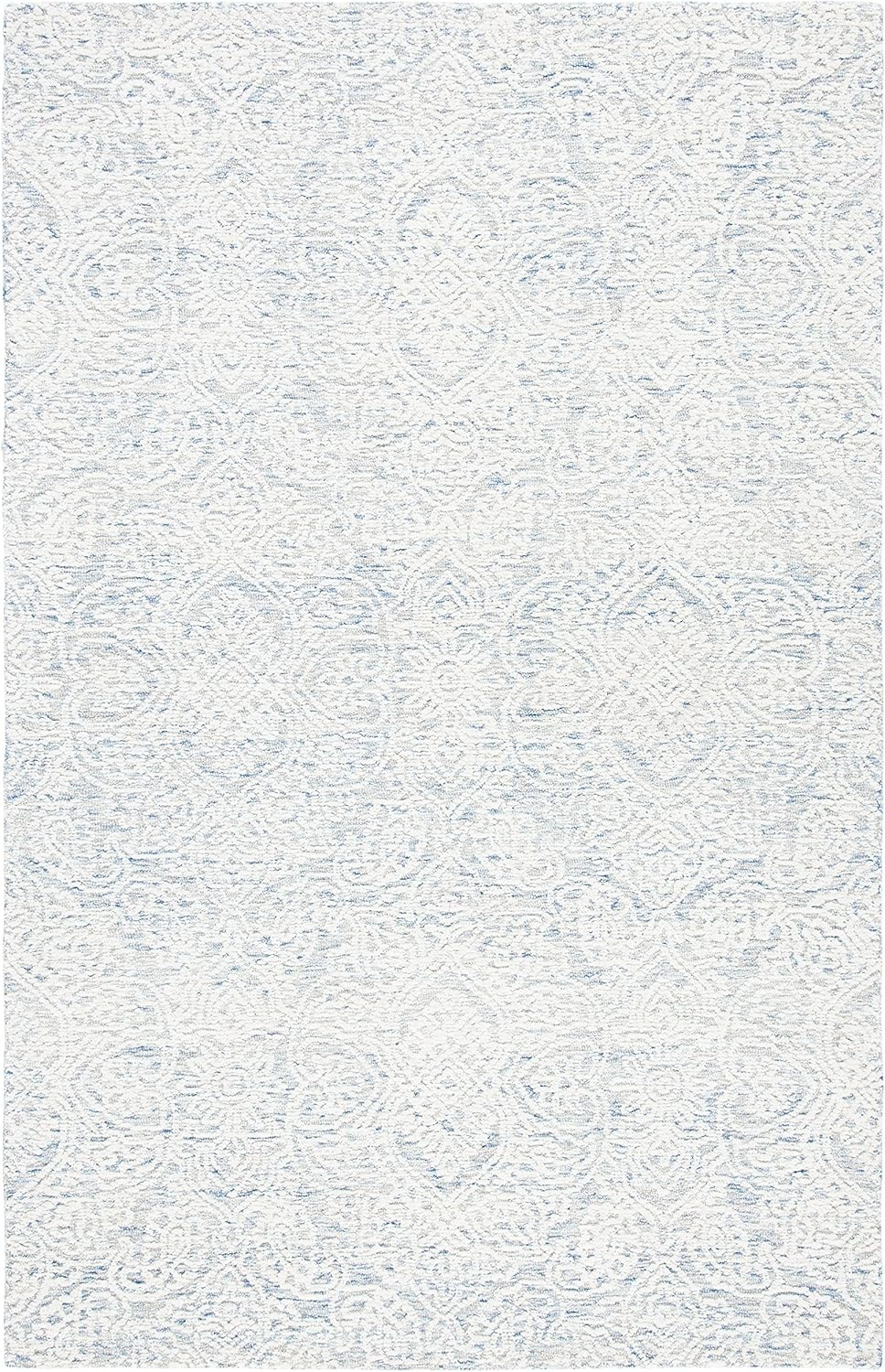image:imageSAFAVIEH Area Rug 8x10 Metro Collection Large Natural amp Ivory Handmade Wool Ideal for Living Room Bedroom Dining Space MET998ALight Blue Ivory