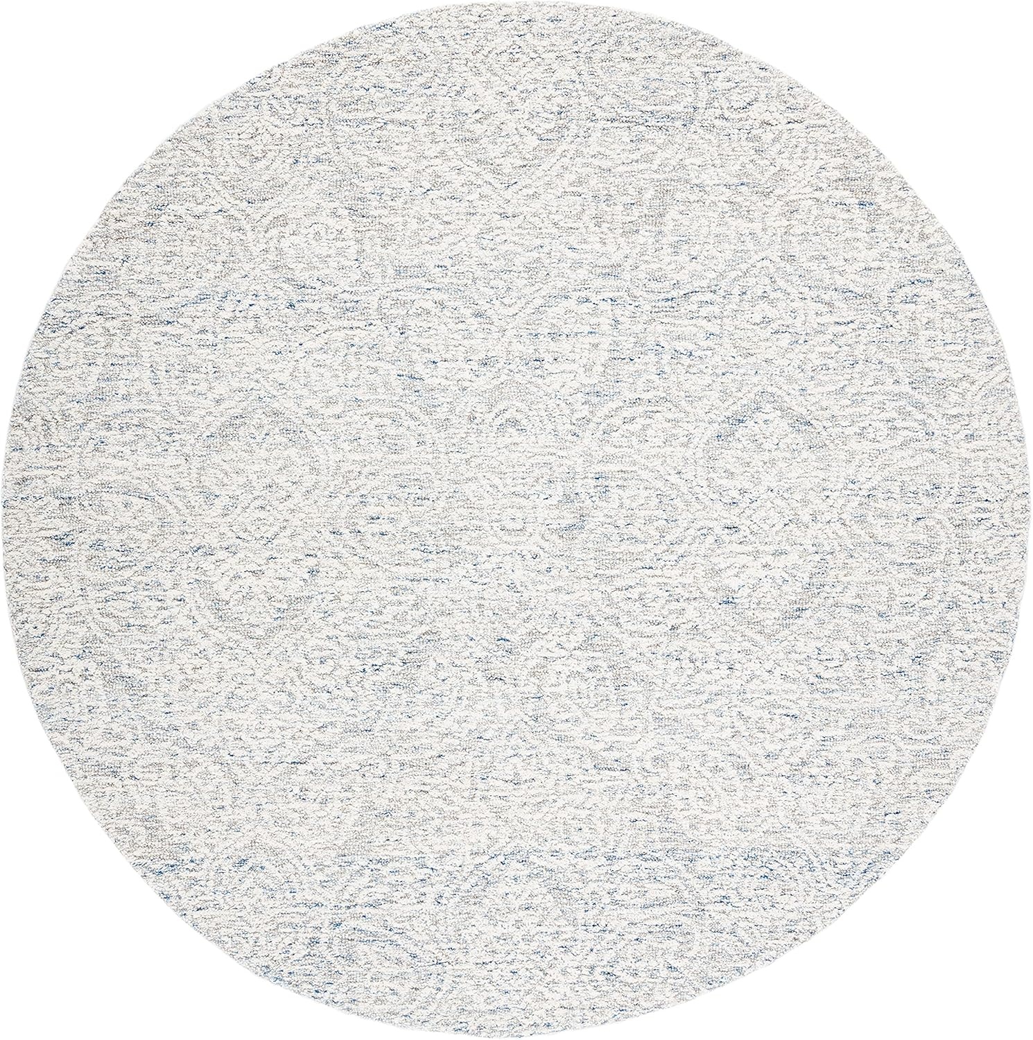 image:imageSAFAVIEH Area Rug 8x10 Metro Collection Large Natural amp Ivory Handmade Wool Ideal for Living Room Bedroom Dining Space MET998ALight Blue Ivory