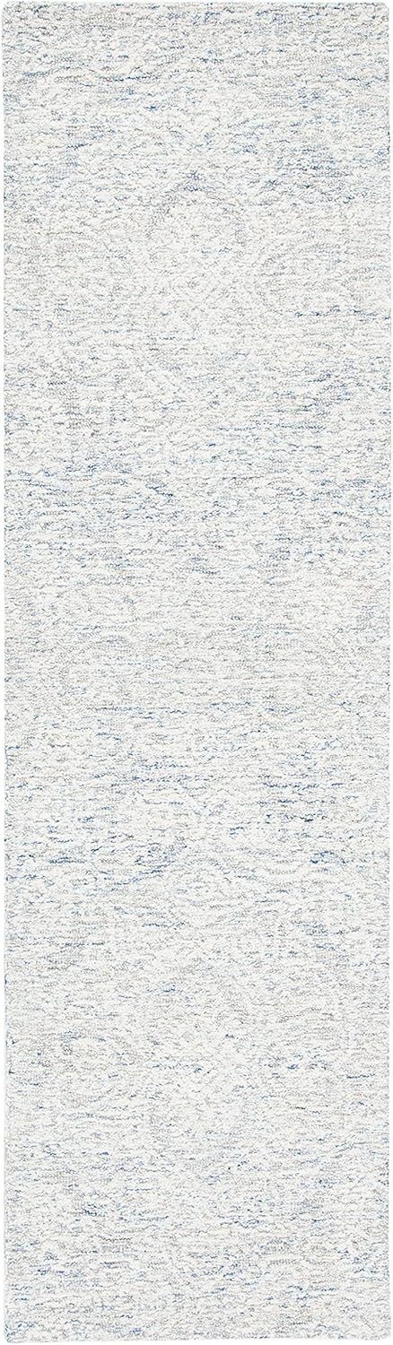 image:imageSAFAVIEH Area Rug 8x10 Metro Collection Large Natural amp Ivory Handmade Wool Ideal for Living Room Bedroom Dining Space MET998ALight Blue Ivory