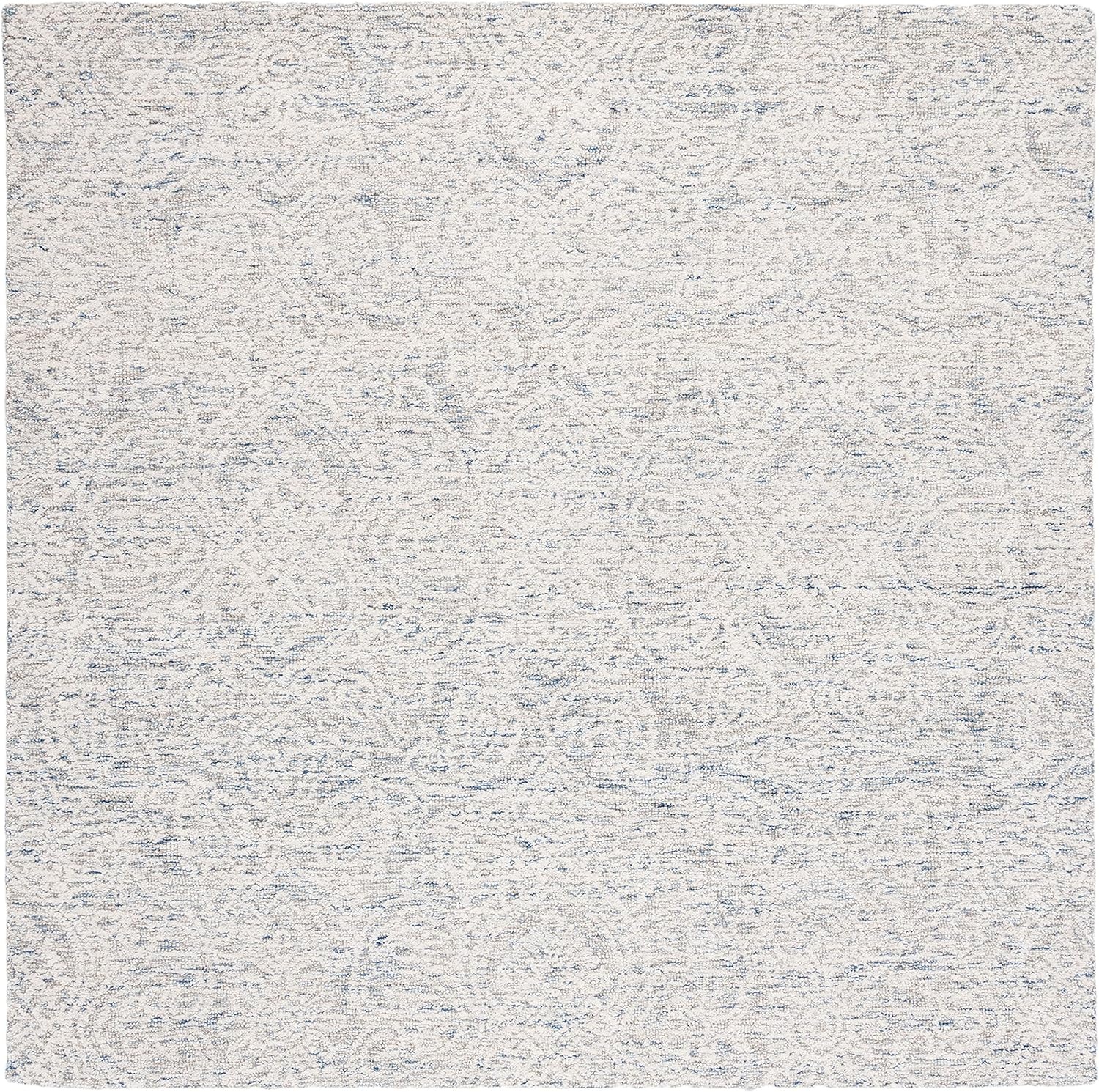 image:imageSAFAVIEH Area Rug 8x10 Metro Collection Large Natural amp Ivory Handmade Wool Ideal for Living Room Bedroom Dining Space MET998ALight Blue Ivory