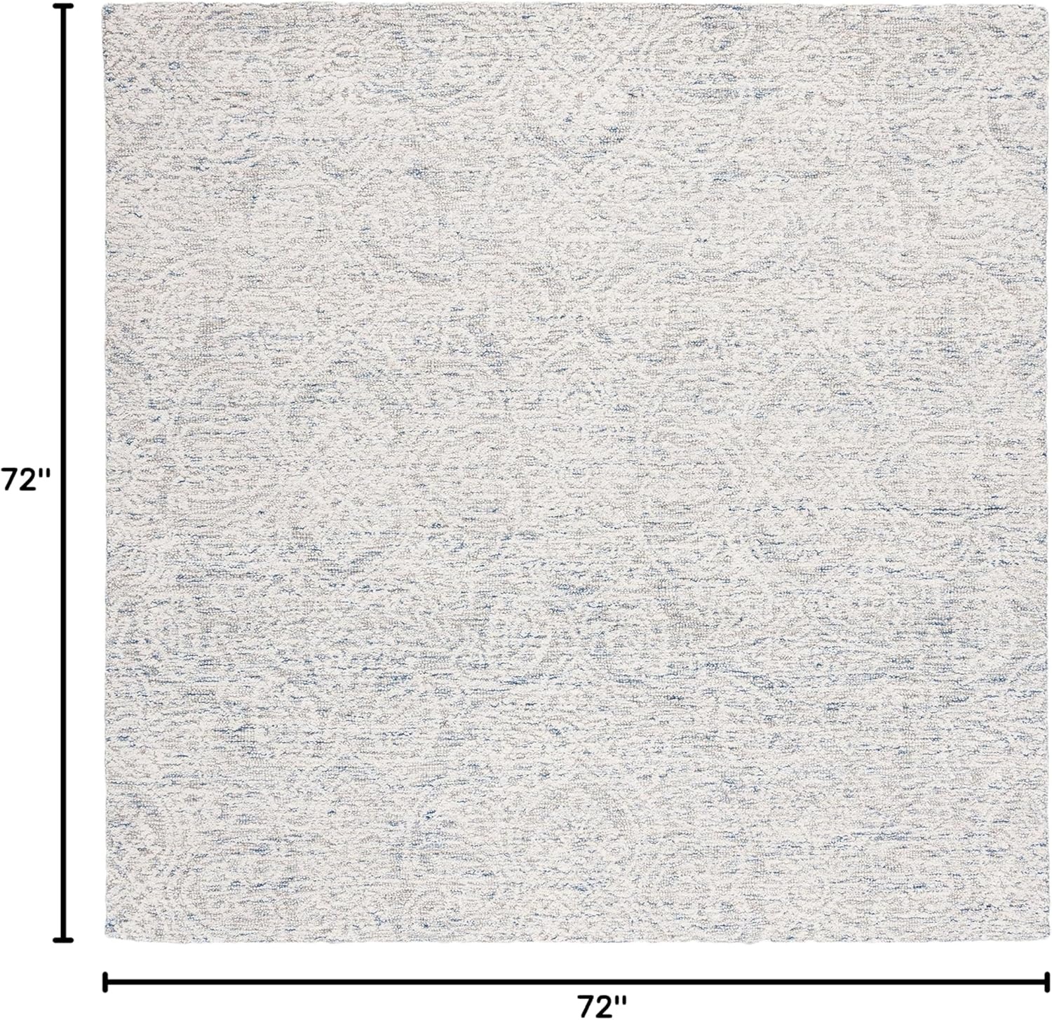 image:imageSAFAVIEH Area Rug 8x10 Metro Collection Large Natural amp Ivory Handmade Wool Ideal for Living Room Bedroom Dining Space MET998ALight Blue Ivory
