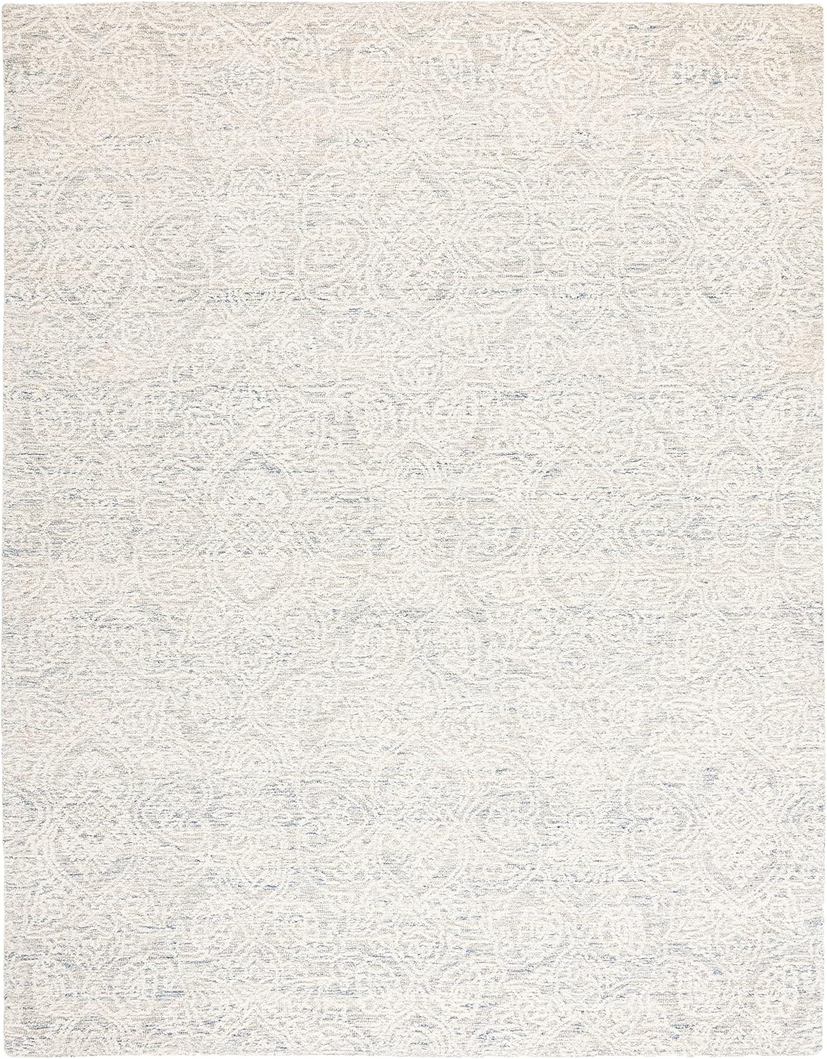 image:imageSAFAVIEH Area Rug 8x10 Metro Collection Large Natural amp Ivory Handmade Wool Ideal for Living Room Bedroom Dining Space MET998ALight Blue Ivory