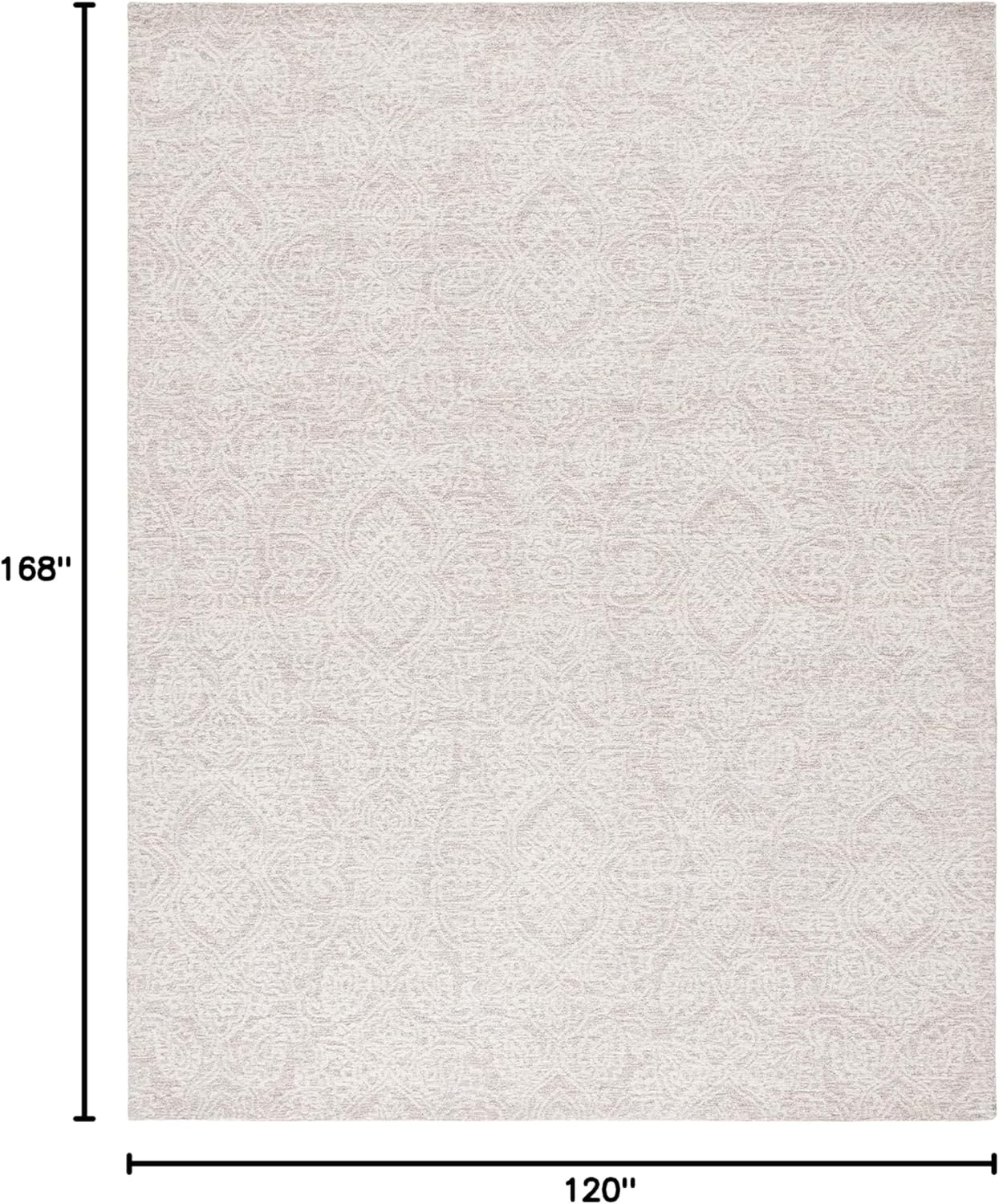 image:imageSAFAVIEH Area Rug 8x10 Metro Collection Large Natural amp Ivory Handmade Wool Ideal for Living Room Bedroom Dining Space MET998ANaturalIvory