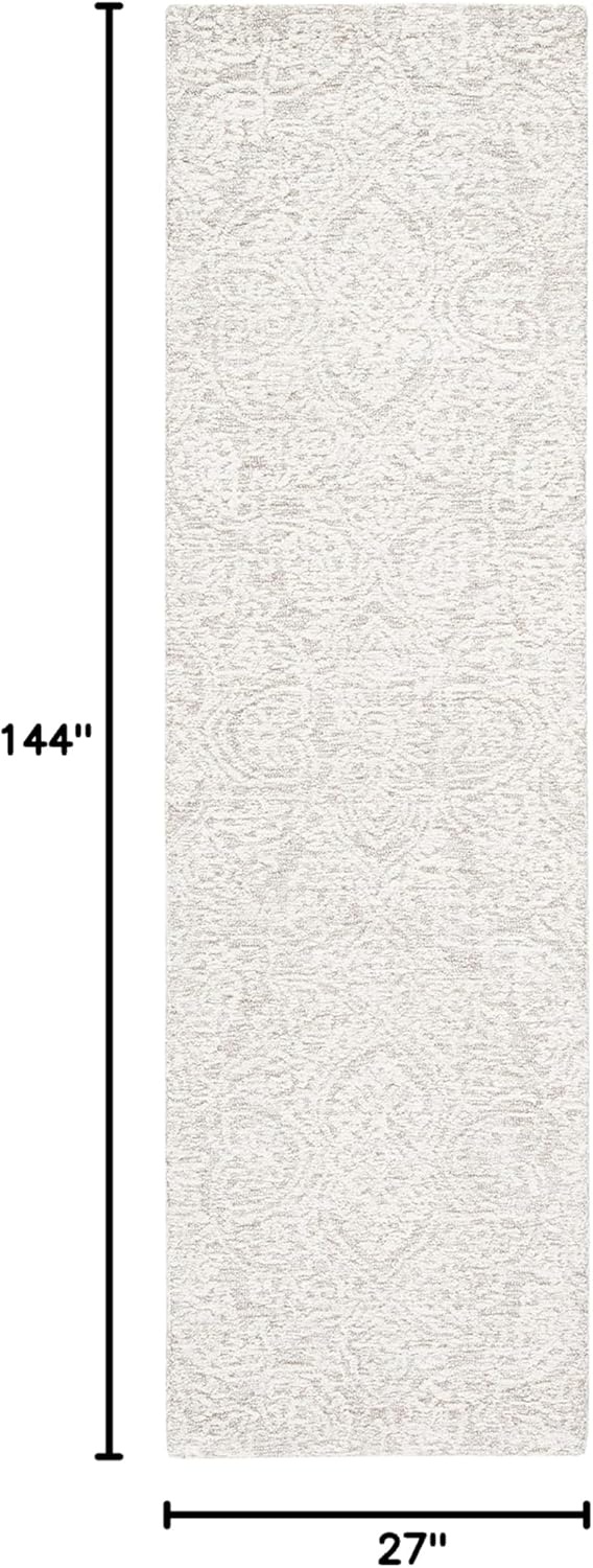 image:imageSAFAVIEH Area Rug 8x10 Metro Collection Large Natural amp Ivory Handmade Wool Ideal for Living Room Bedroom Dining Space MET998ANaturalIvory