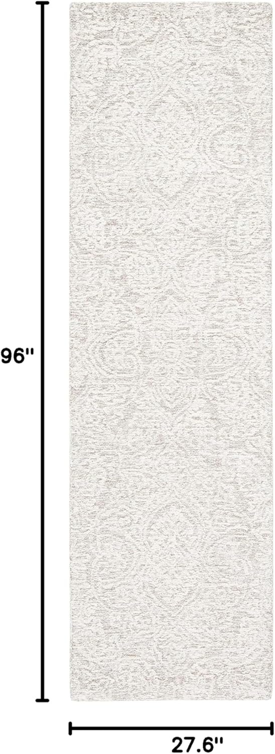 image:imageSAFAVIEH Area Rug 8x10 Metro Collection Large Natural amp Ivory Handmade Wool Ideal for Living Room Bedroom Dining Space MET998ANaturalIvory