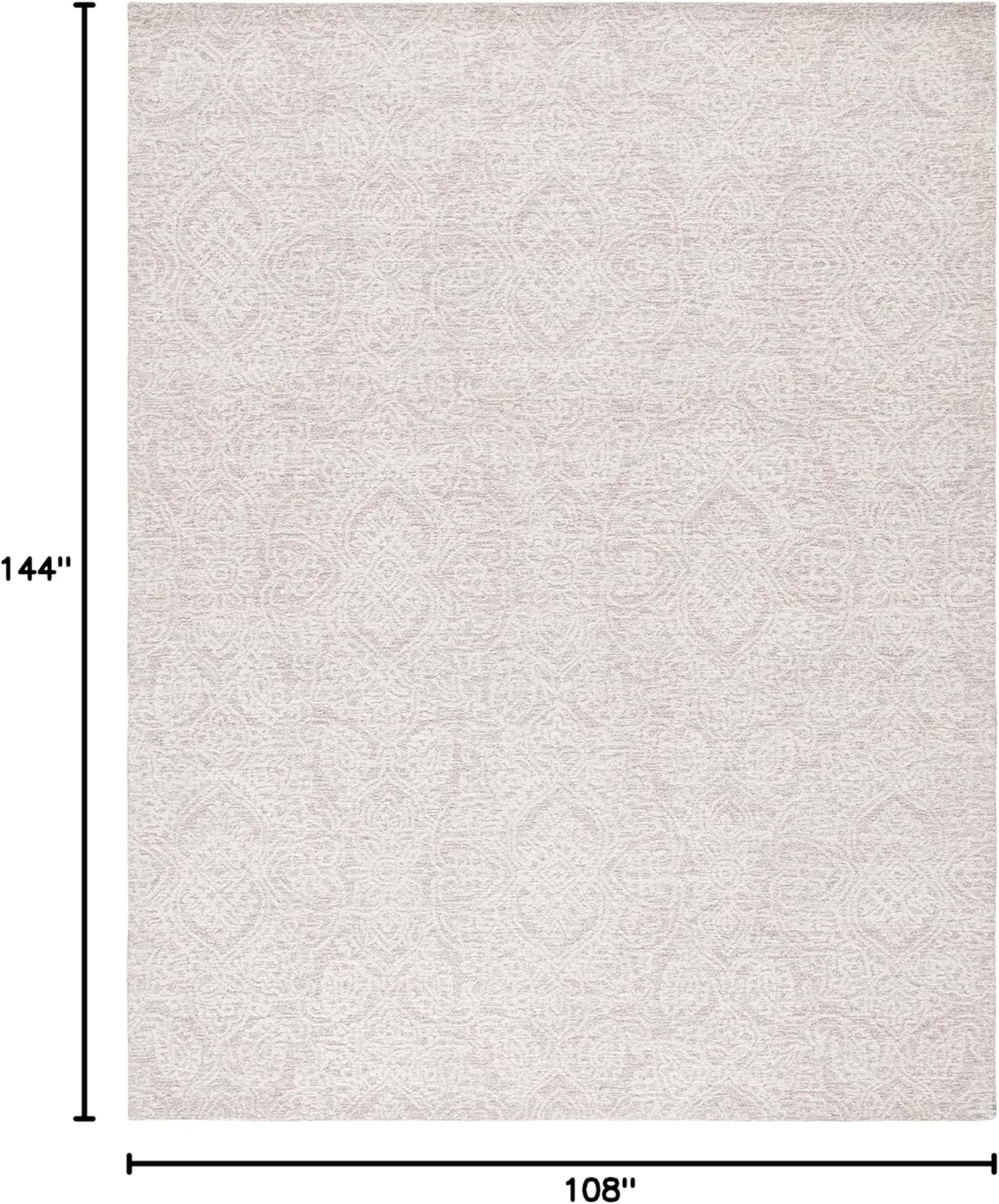 image:imageSAFAVIEH Area Rug 8x10 Metro Collection Large Natural amp Ivory Handmade Wool Ideal for Living Room Bedroom Dining Space MET998ANaturalIvory