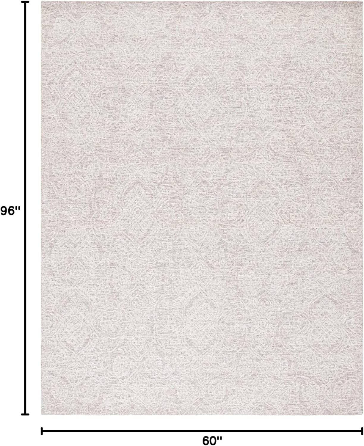 image:imageSAFAVIEH Area Rug 8x10 Metro Collection Large Natural amp Ivory Handmade Wool Ideal for Living Room Bedroom Dining Space MET998ANaturalIvory