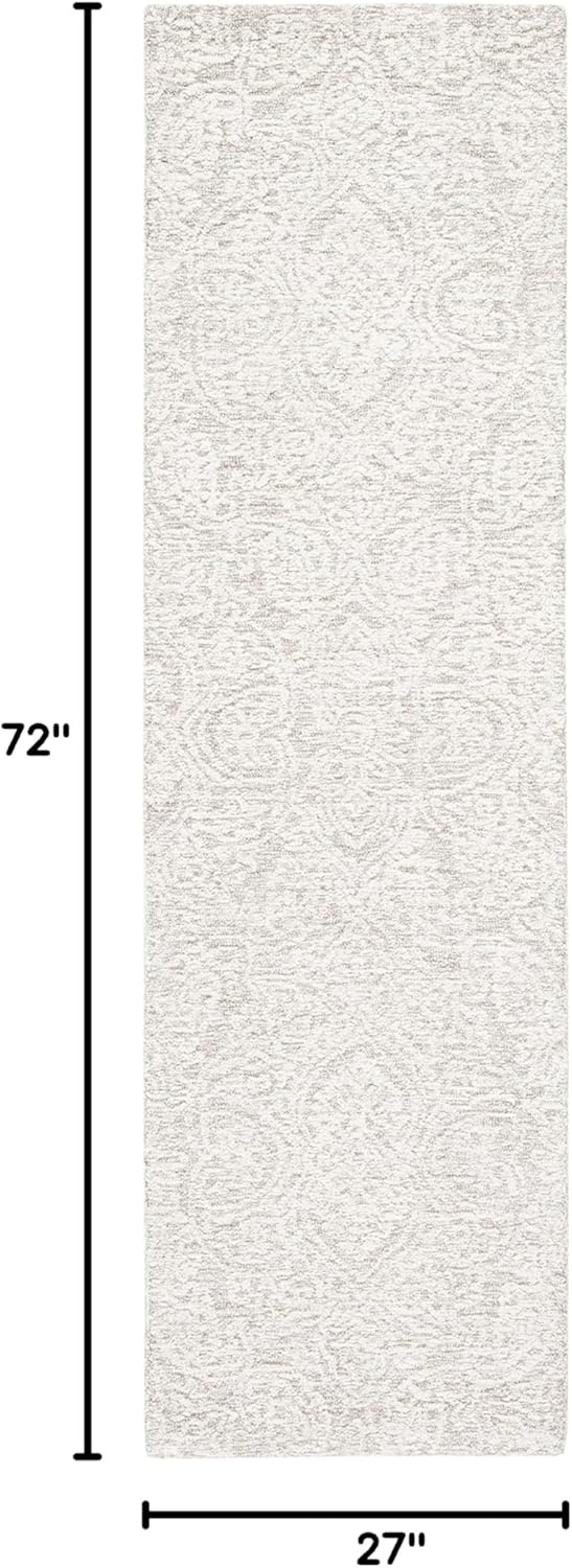 image:imageSAFAVIEH Area Rug 8x10 Metro Collection Large Natural amp Ivory Handmade Wool Ideal for Living Room Bedroom Dining Space MET998ANaturalIvory