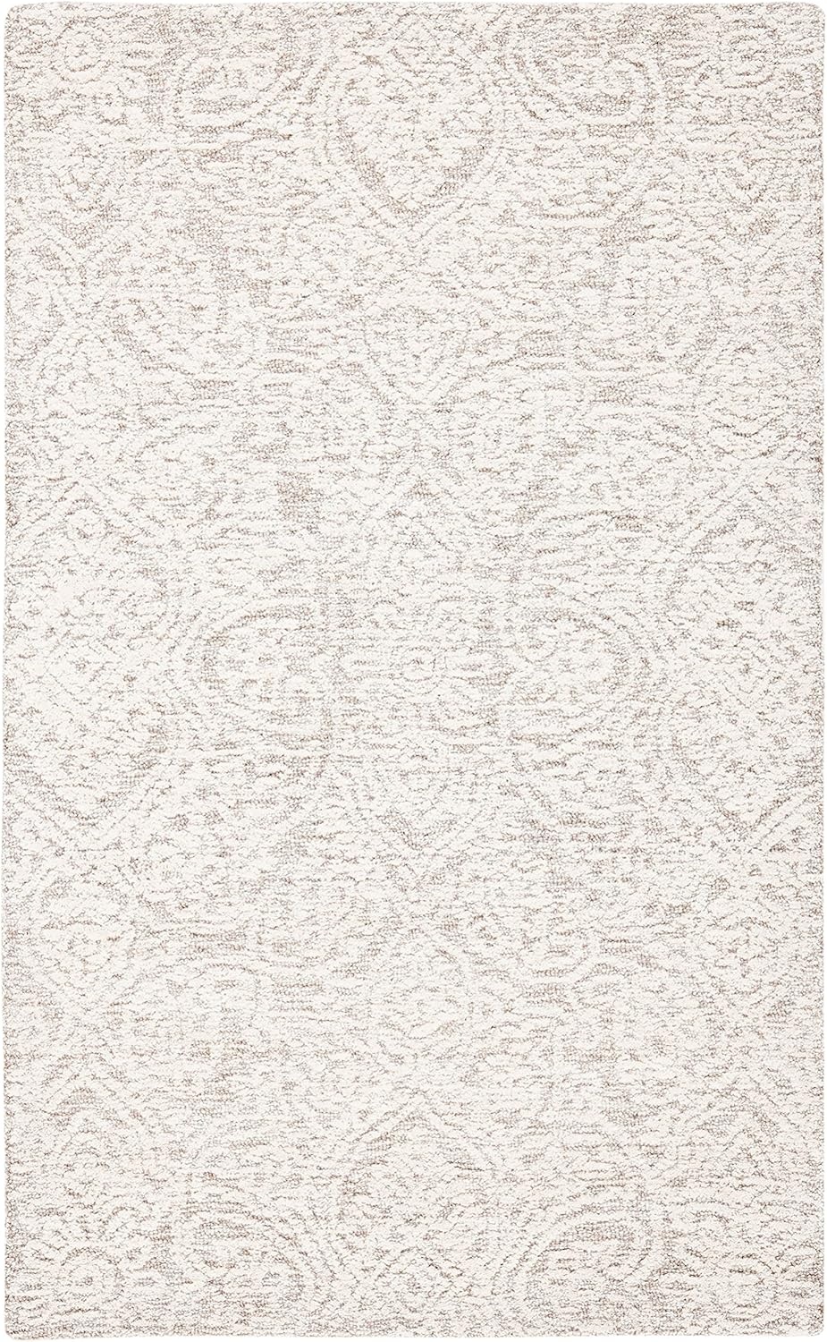 image:imageSAFAVIEH Area Rug 8x10 Metro Collection Large Natural amp Ivory Handmade Wool Ideal for Living Room Bedroom Dining Space MET998ANaturalIvory