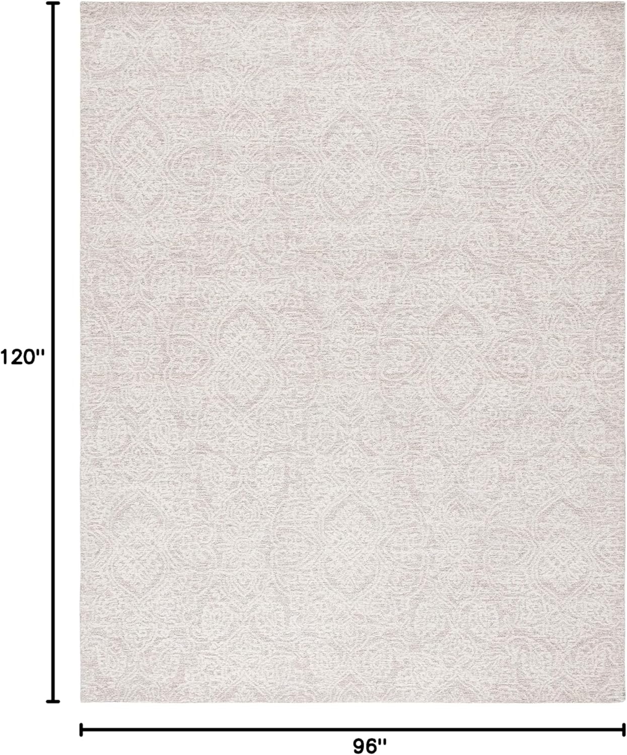 image:imageSAFAVIEH Area Rug 8x10 Metro Collection Large Natural amp Ivory Handmade Wool Ideal for Living Room Bedroom Dining Space MET998ANaturalIvory