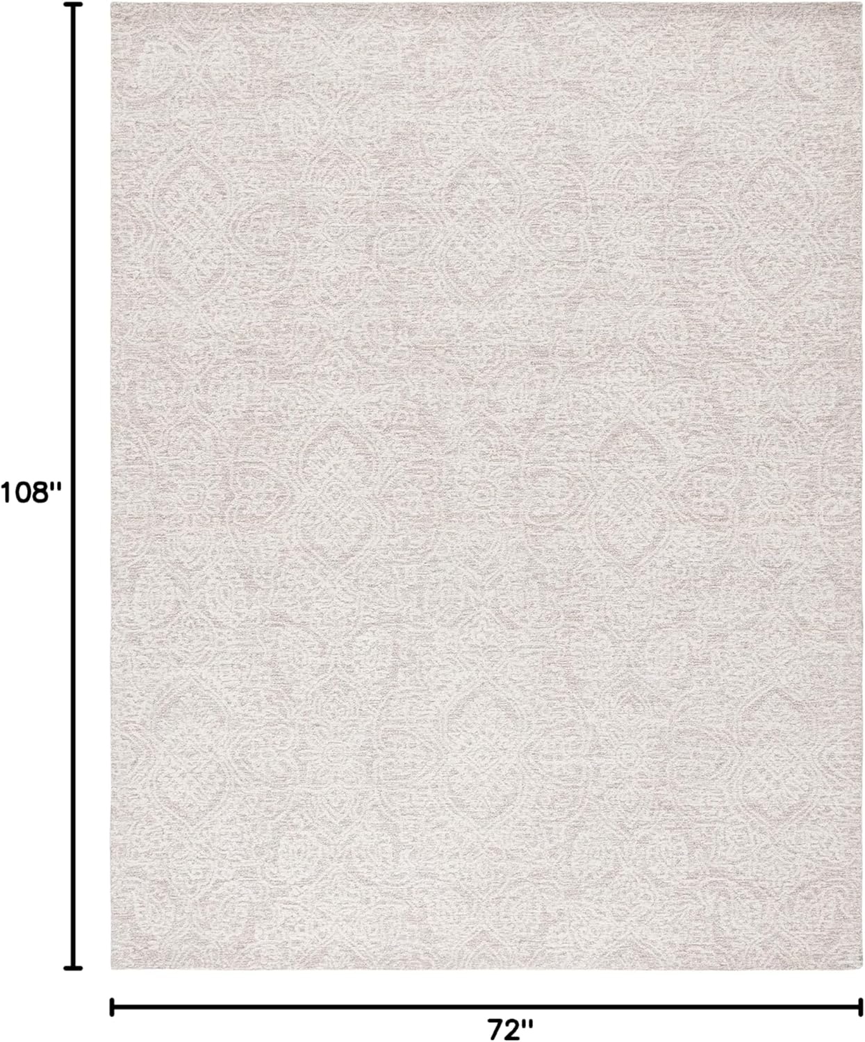 image:imageSAFAVIEH Area Rug 8x10 Metro Collection Large Natural amp Ivory Handmade Wool Ideal for Living Room Bedroom Dining Space MET998ANaturalIvory