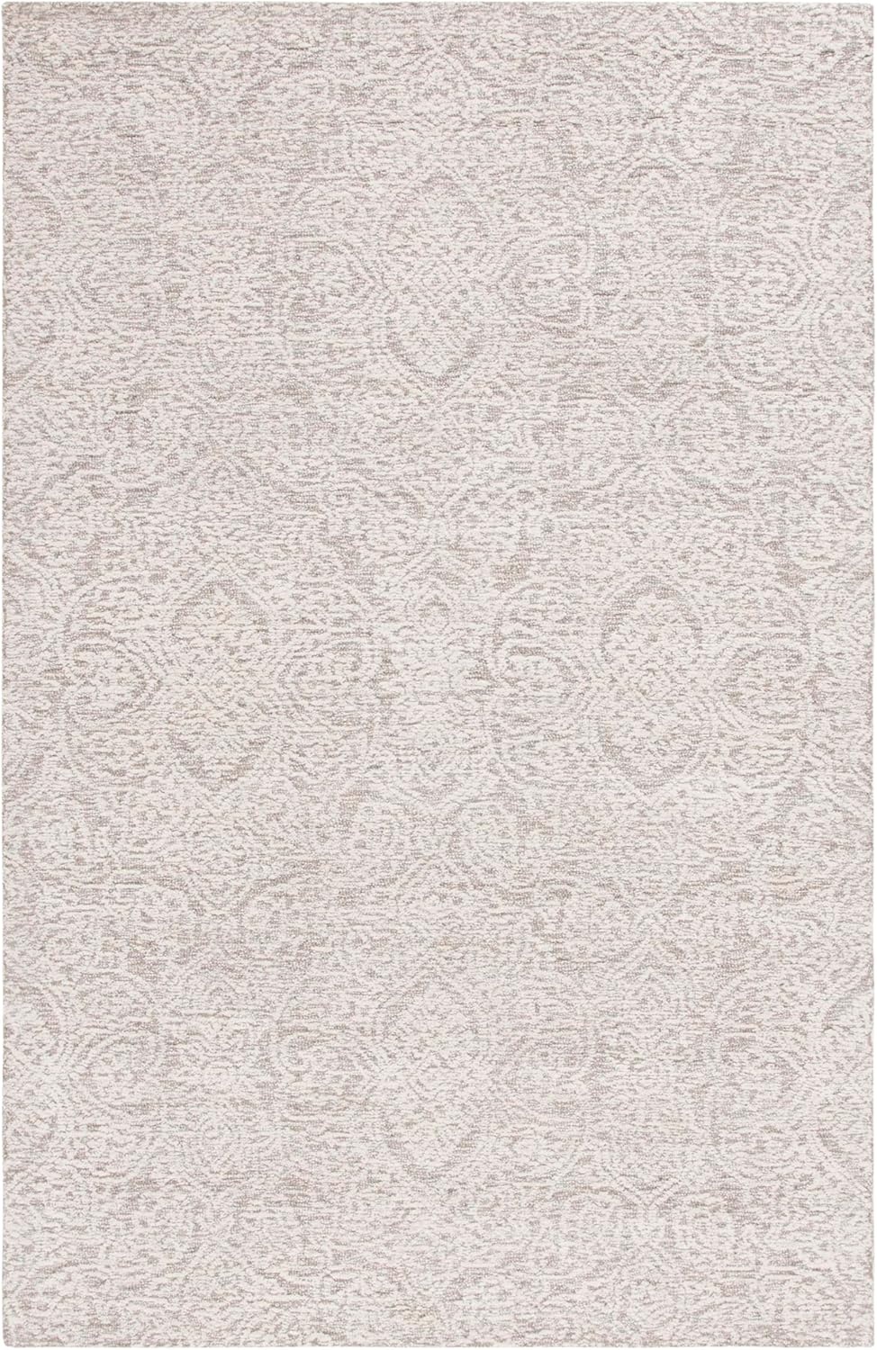 image:imageSAFAVIEH Area Rug 8x10 Metro Collection Large Natural amp Ivory Handmade Wool Ideal for Living Room Bedroom Dining Space MET998ANaturalIvory