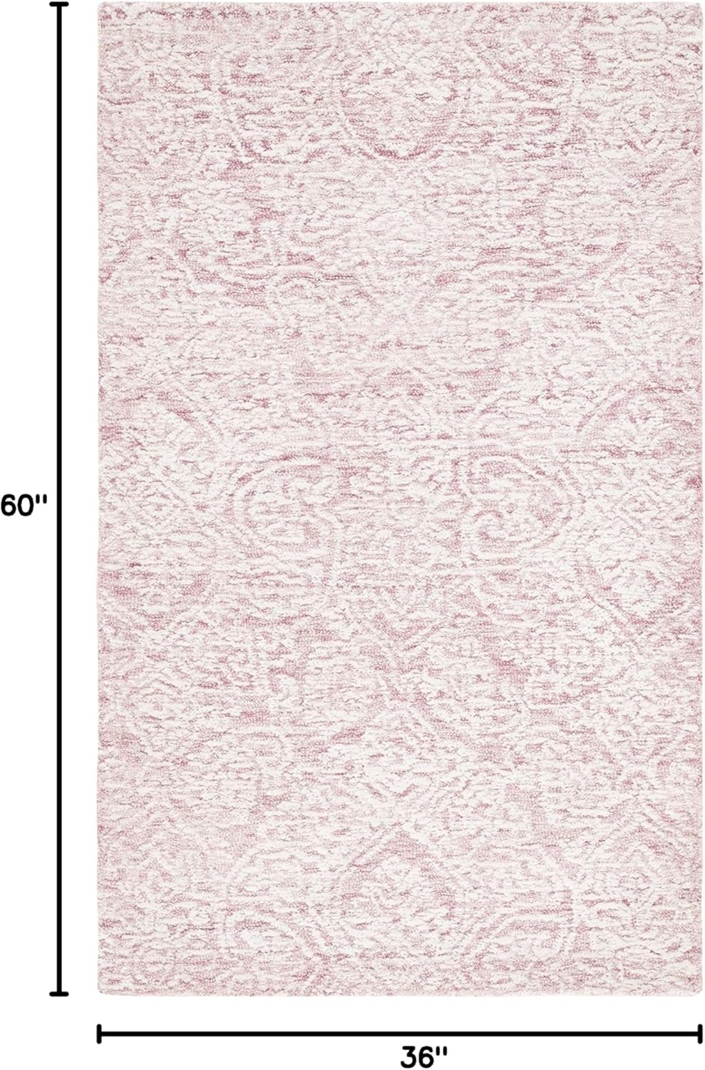 image:imageSAFAVIEH Area Rug 8x10 Metro Collection Large Natural amp Ivory Handmade Wool Ideal for Living Room Bedroom Dining Space MET998APinkIvory